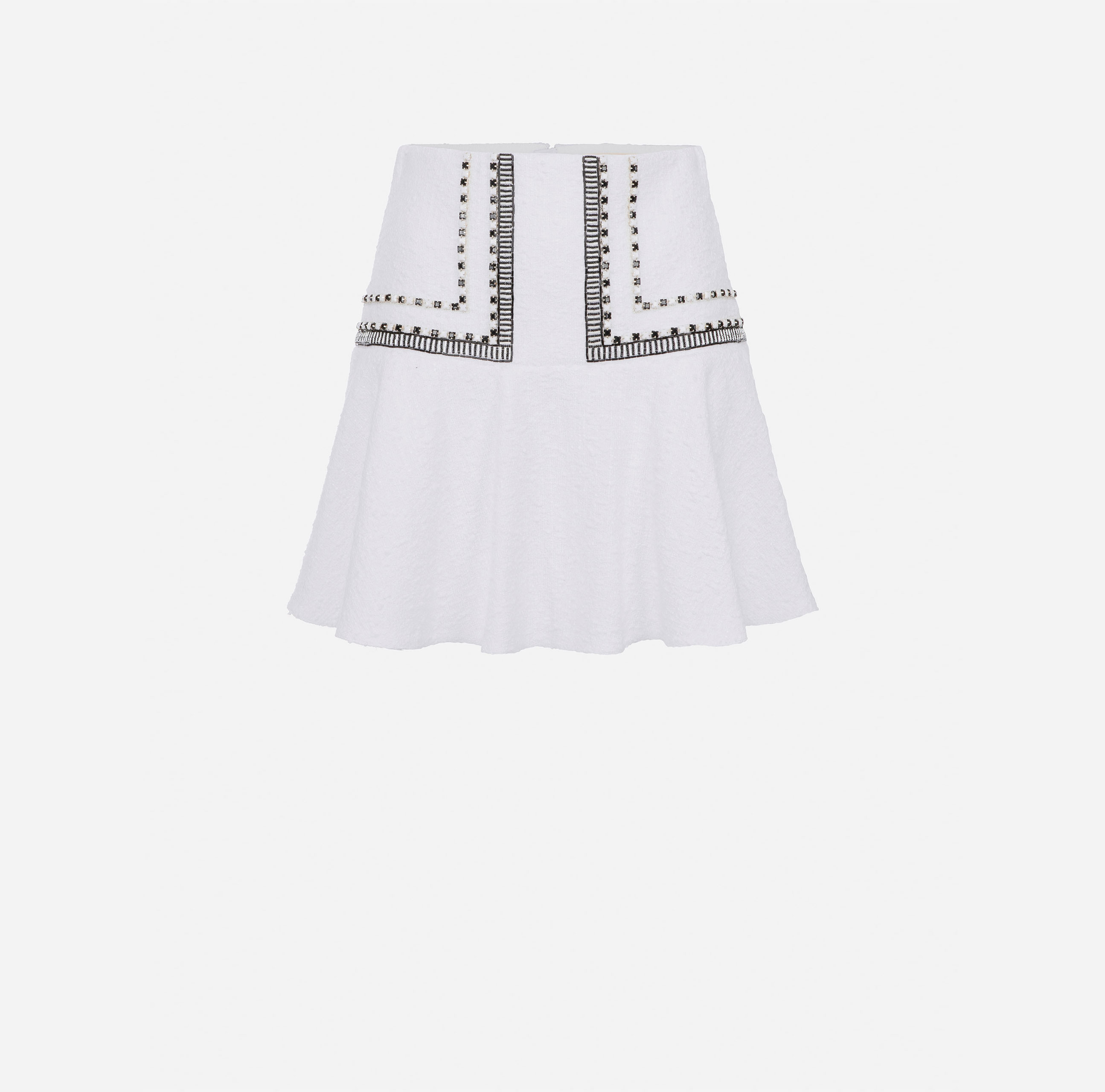 Embroidered tweed miniskirt - Elisabetta Franchi