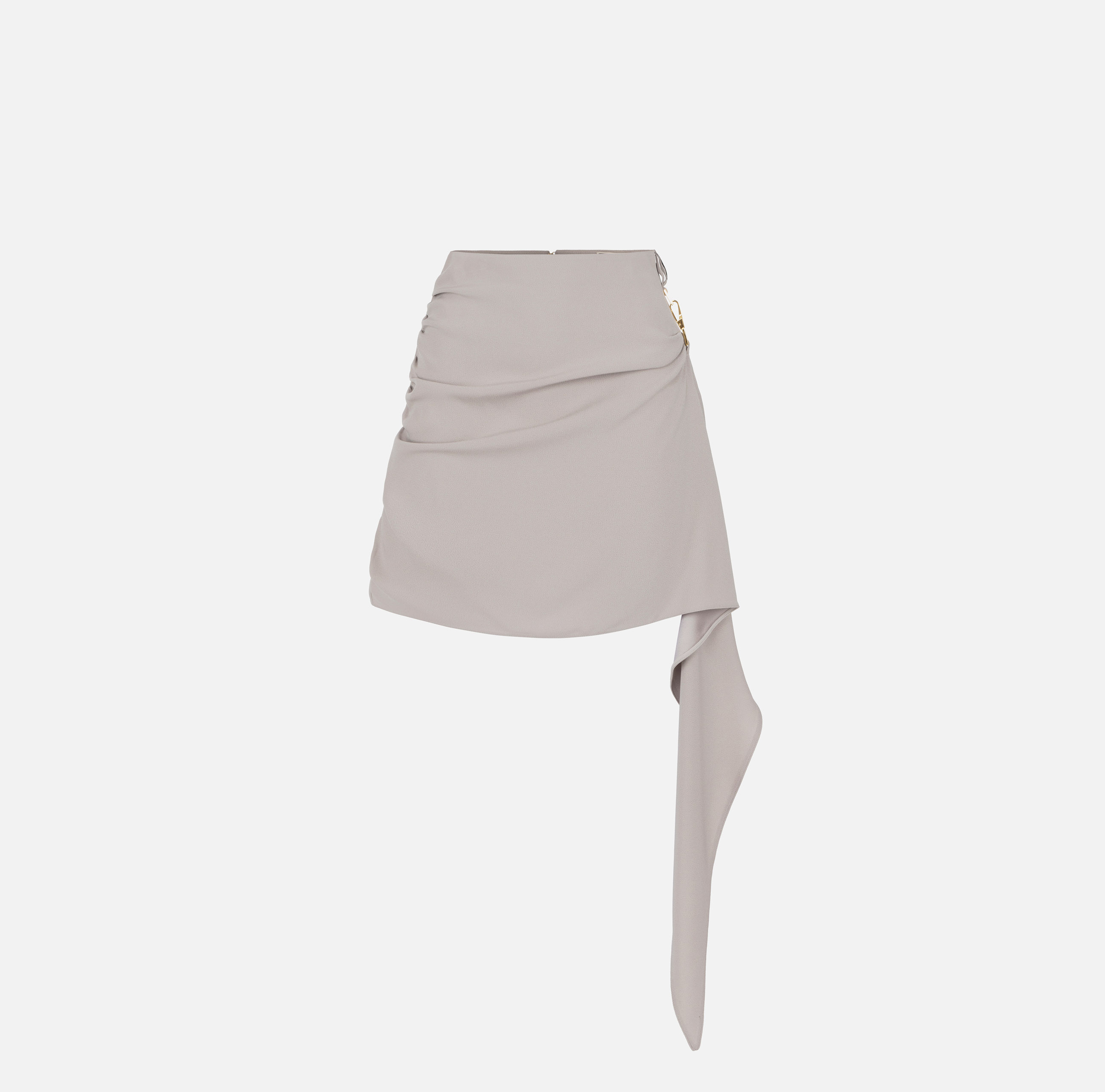 Miniskirt in crêpe fabric with draping - ABBIGLIAMENTO - Elisabetta Franchi