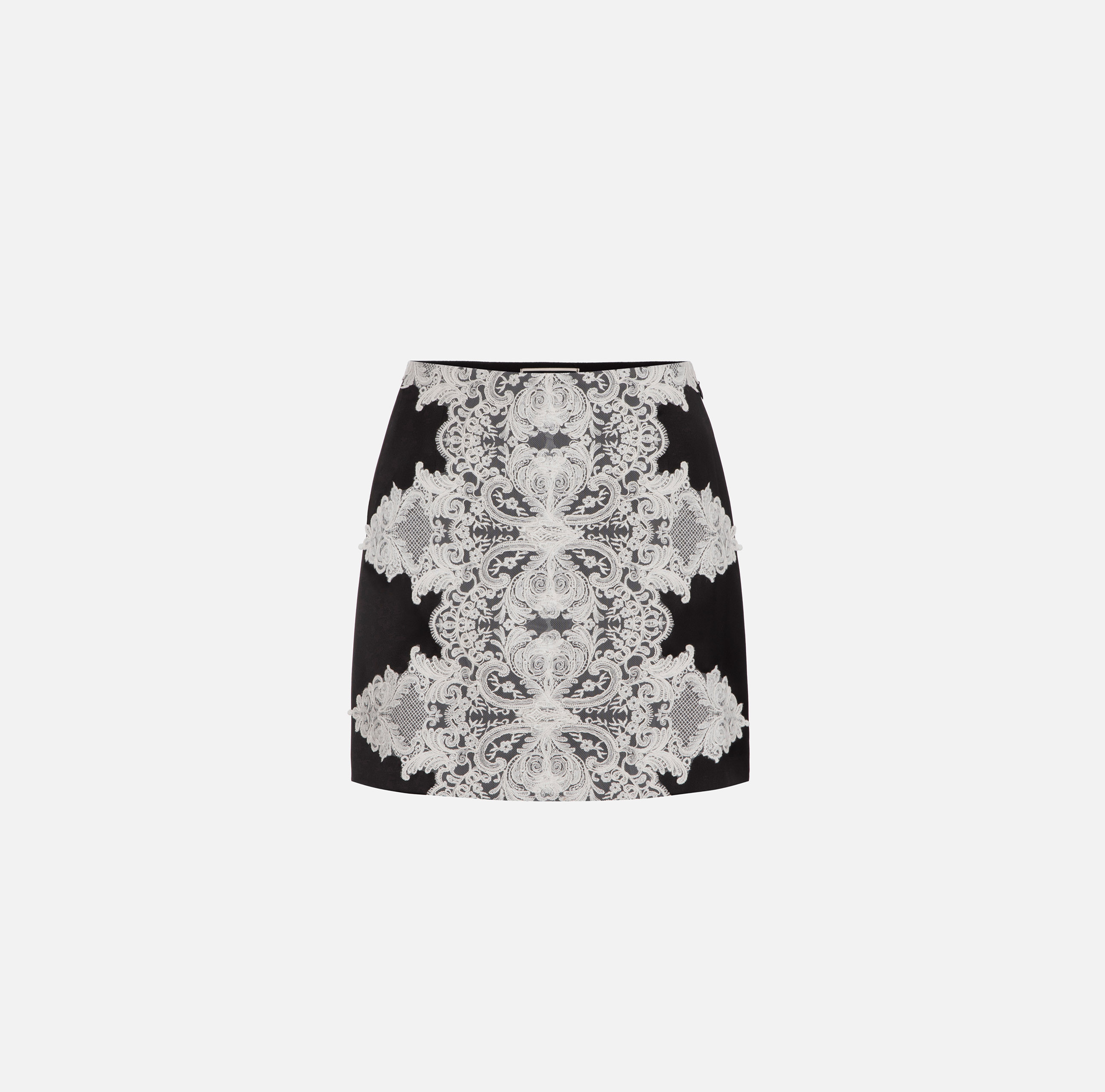 Viscose miniskirt with lace - Elisabetta Franchi
