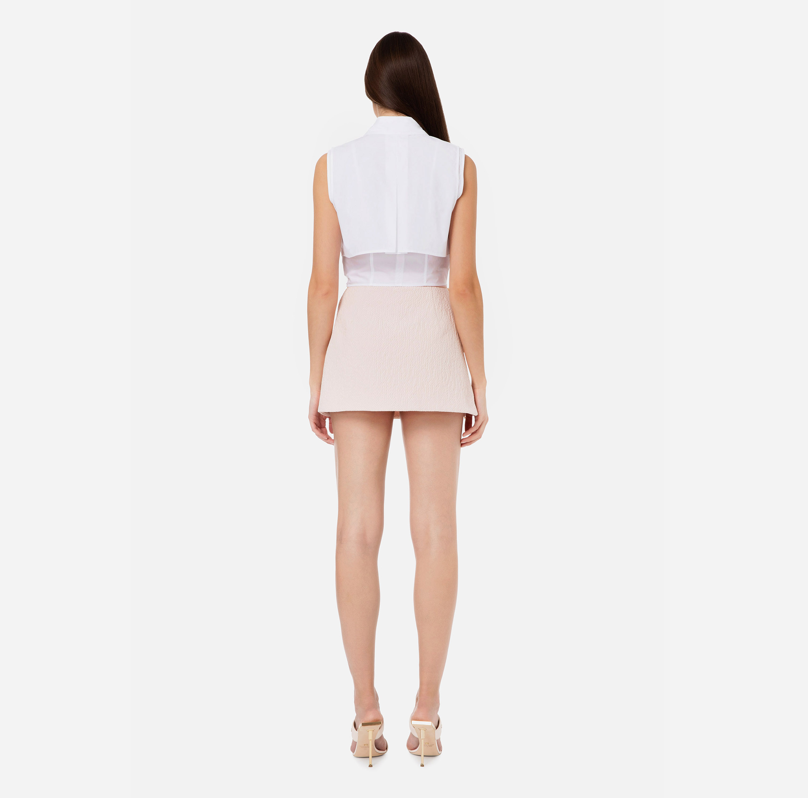 Embossed fabric miniskirt - Elisabetta Franchi