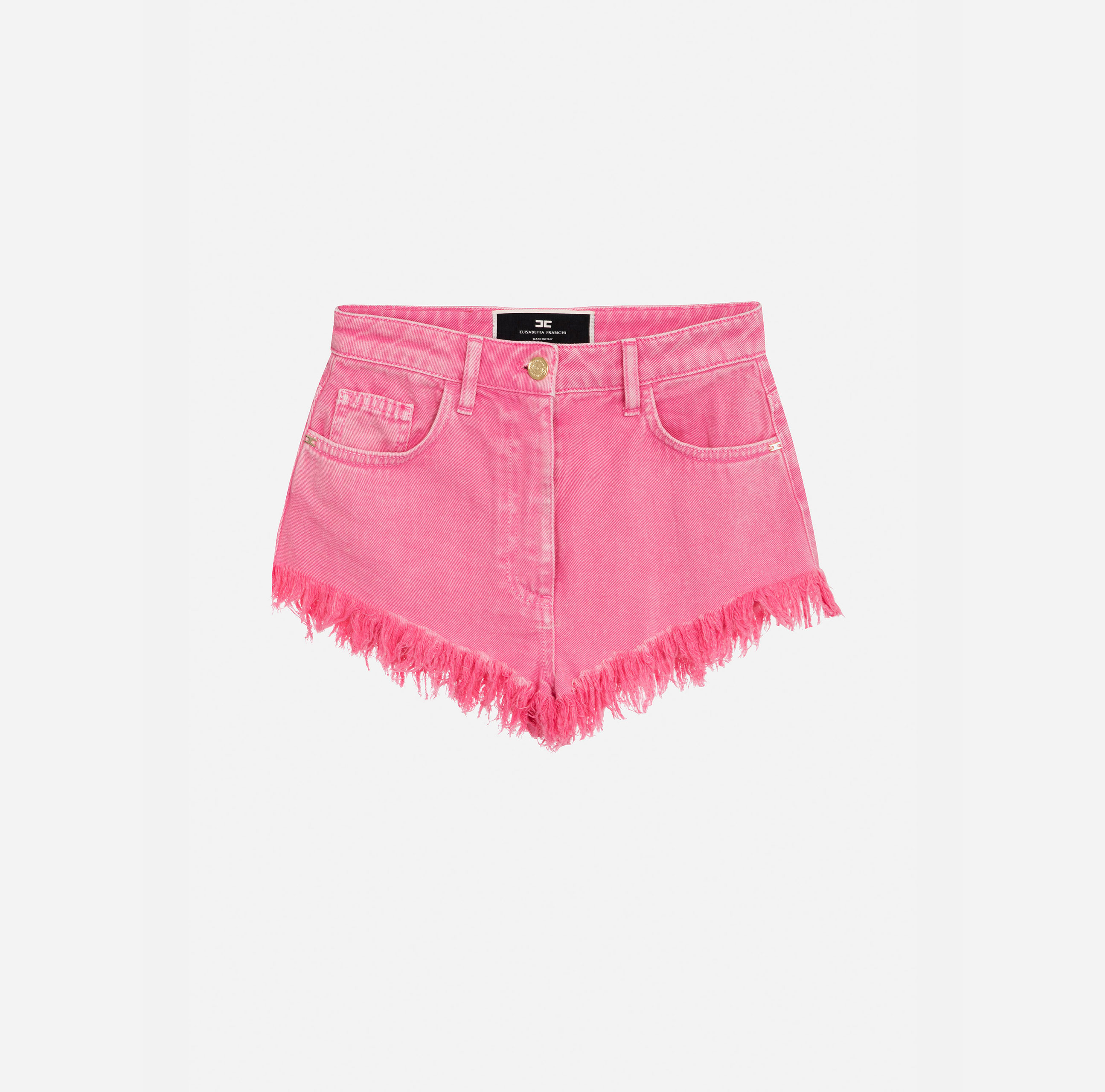 Garment-dyed cotton shorts - ABBIGLIAMENTO - Elisabetta Franchi