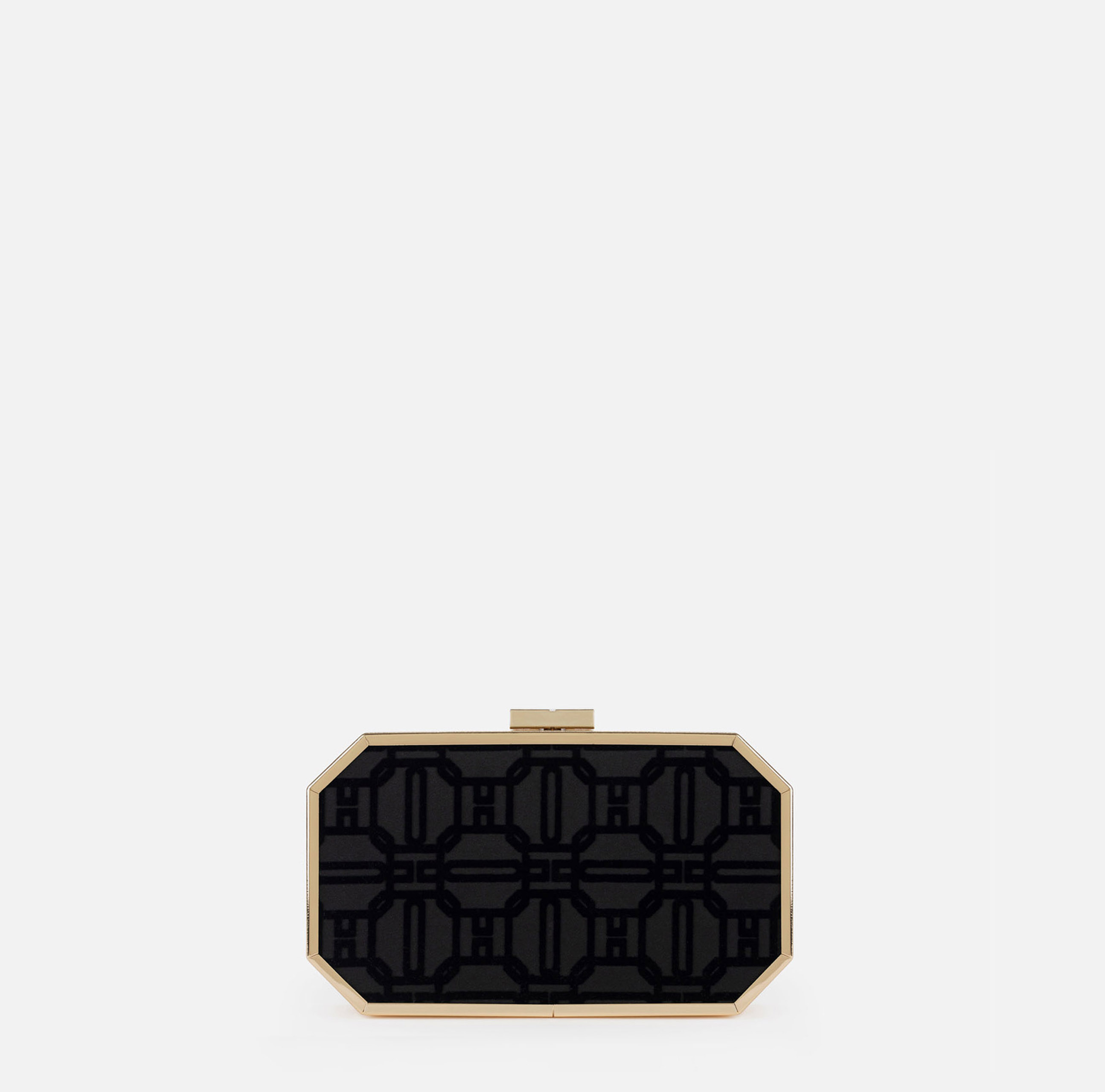 Clutch van flockstof - BORSE - Elisabetta Franchi