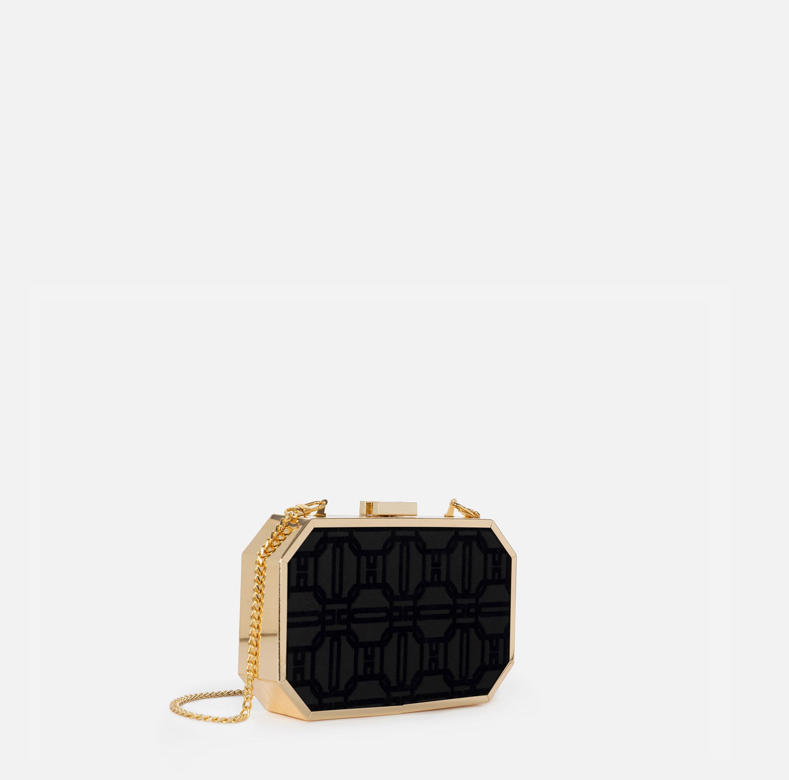 Clutch in tessuto flock - Elisabetta Franchi