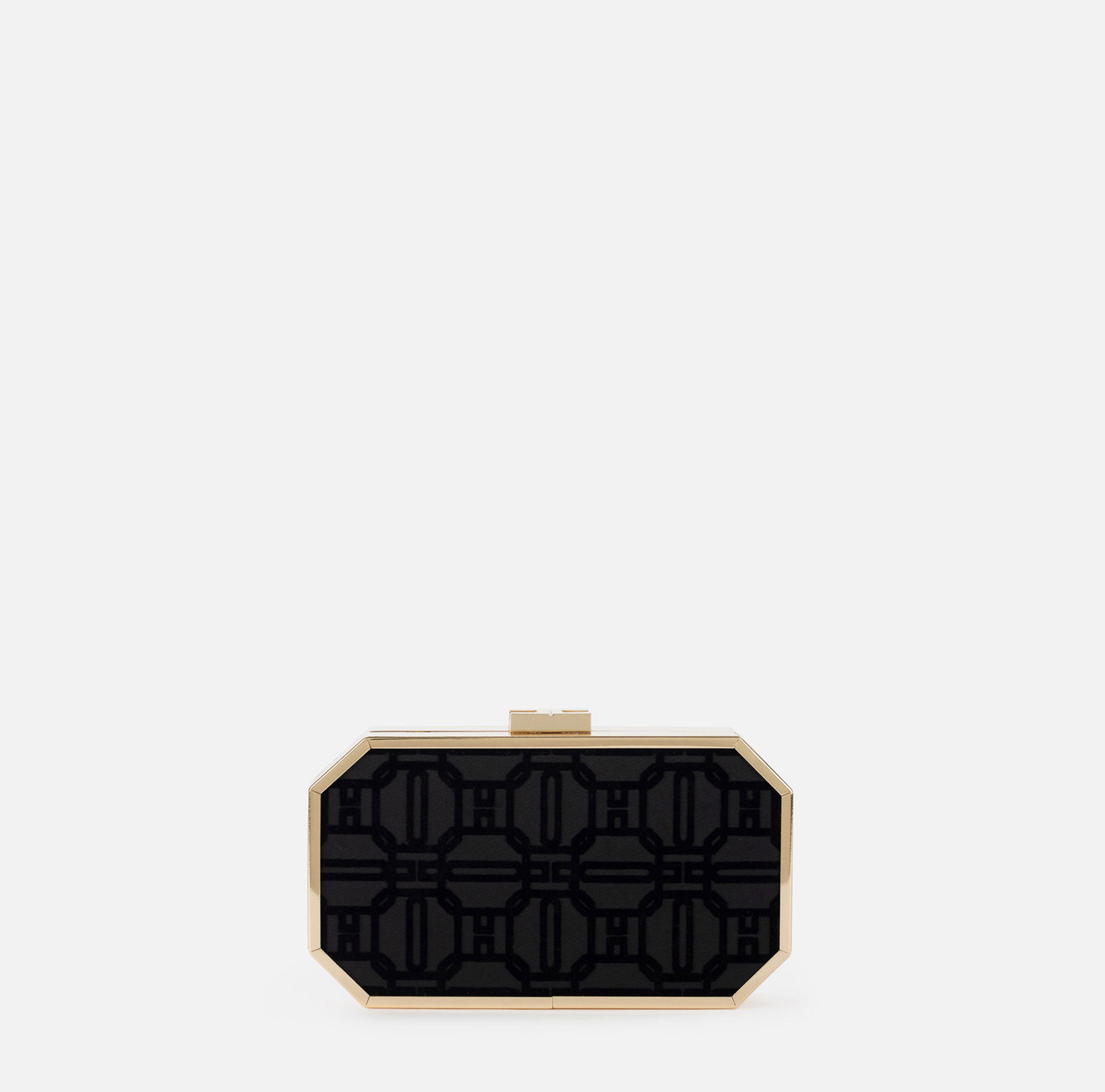 Clutch van flockstof - Elisabetta Franchi