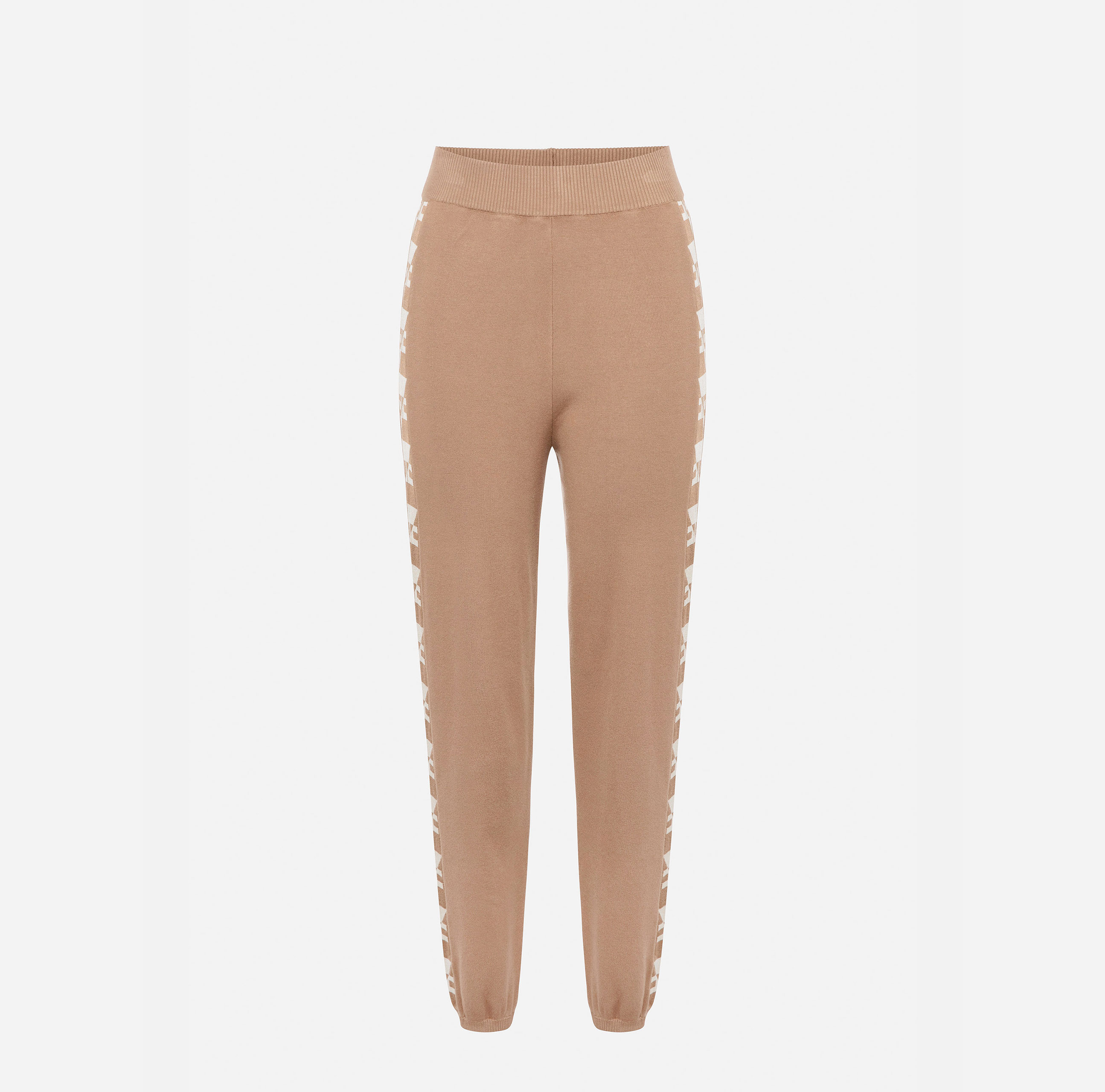 Ankle-length trousers with logoed band - Elisabetta Franchi