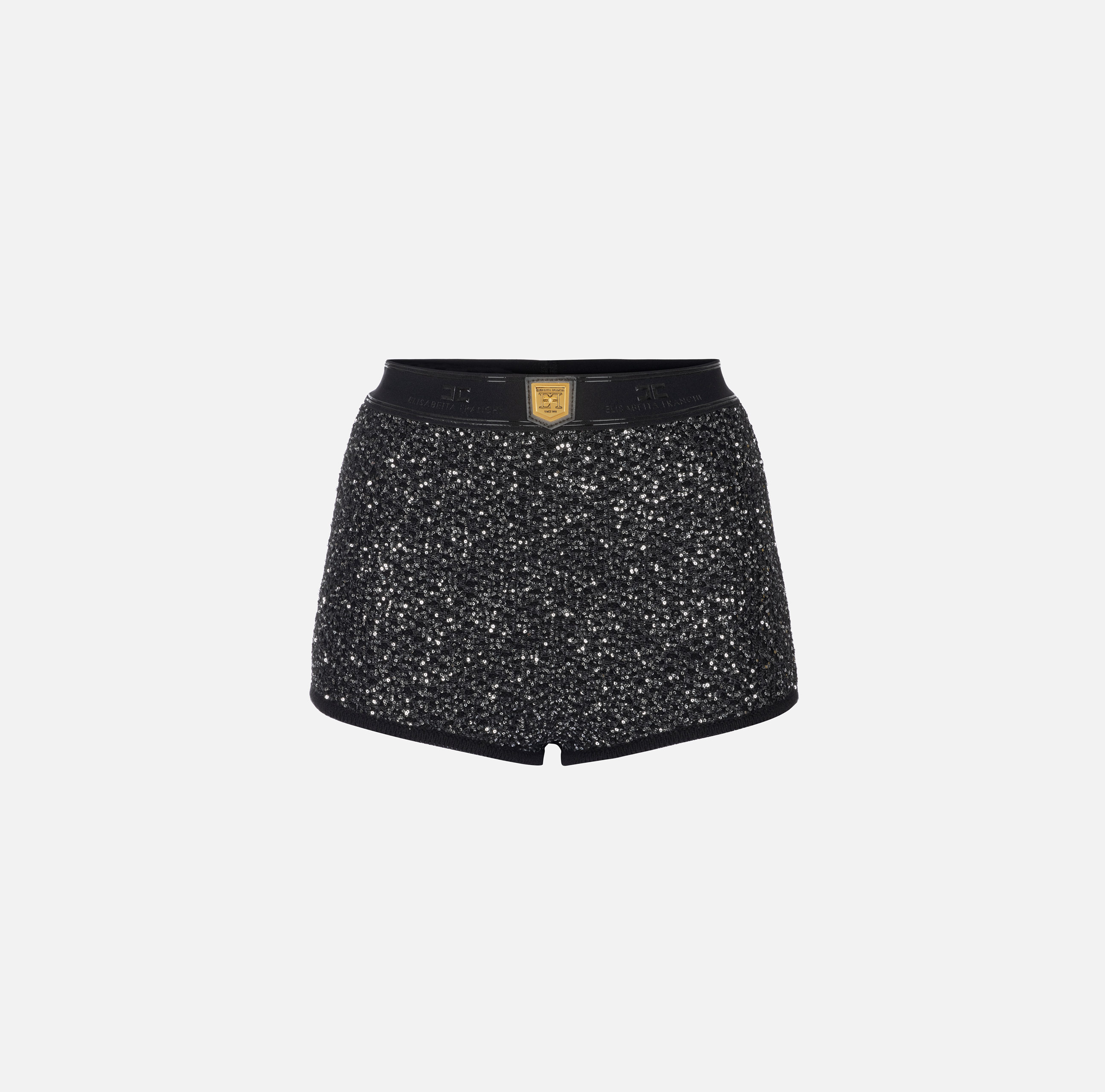 Wool shorts with sequin thread - Elisabetta Franchi