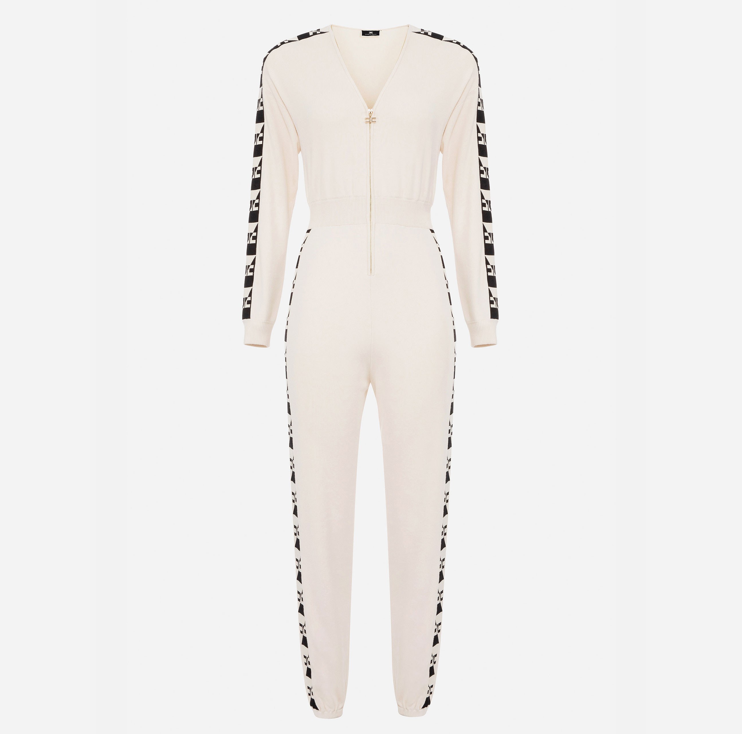 Jumpsuit with logoed bands - Elisabetta Franchi