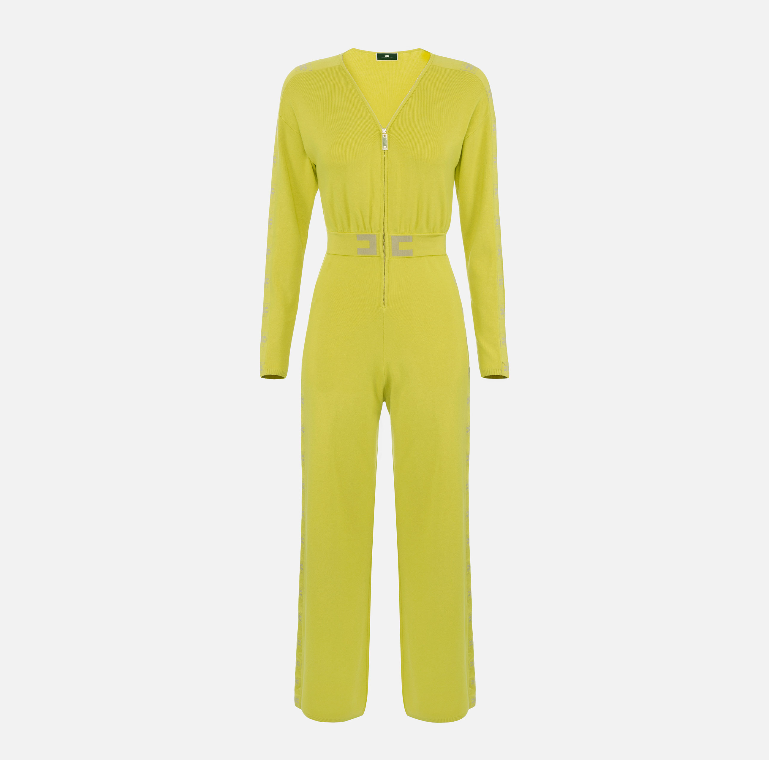 Jumpsuit in cotton fabric with logoed bands - ABBIGLIAMENTO - Elisabetta Franchi