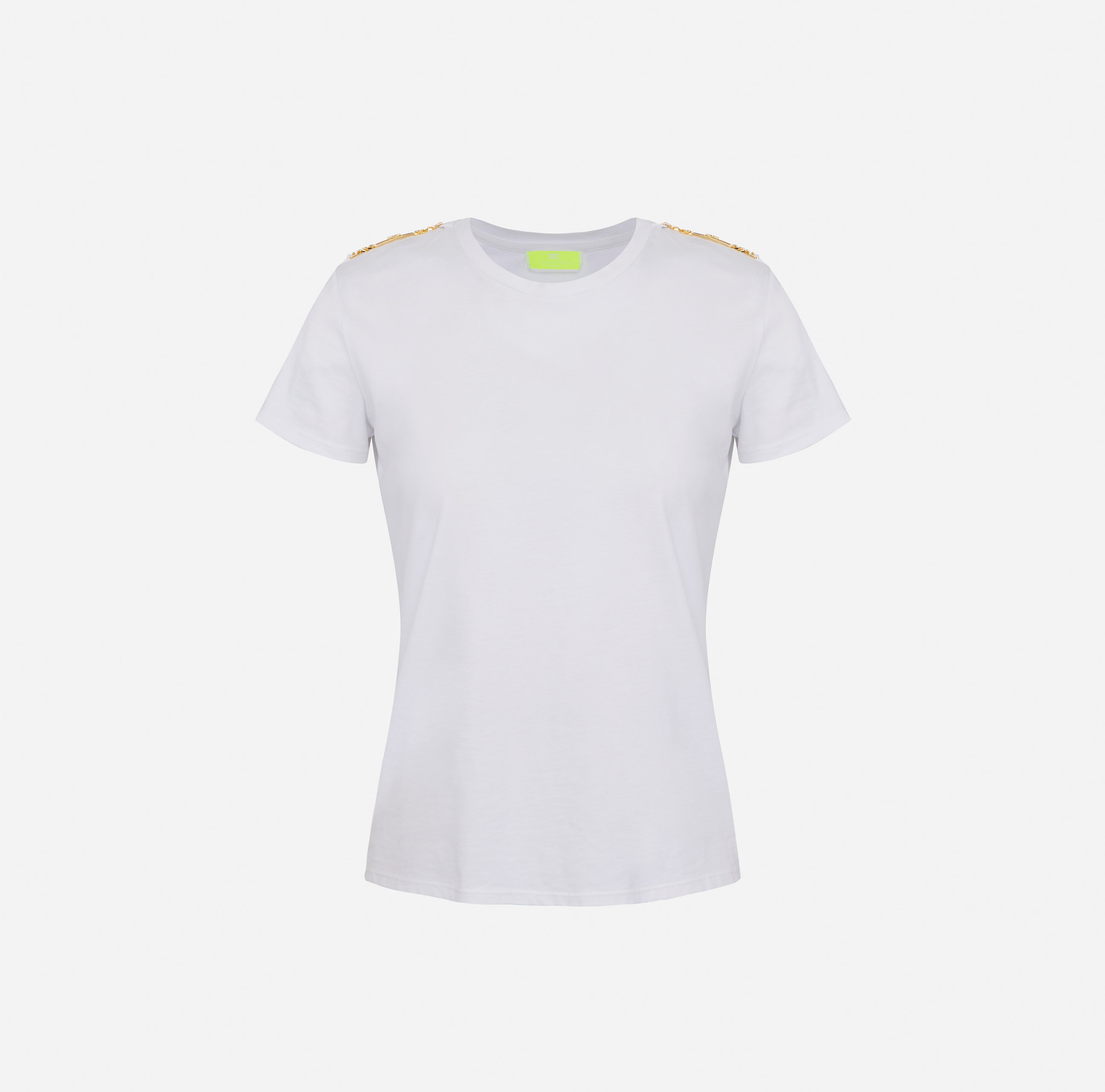 Camiseta de algodón con insignias - ABBIGLIAMENTO - Elisabetta Franchi
