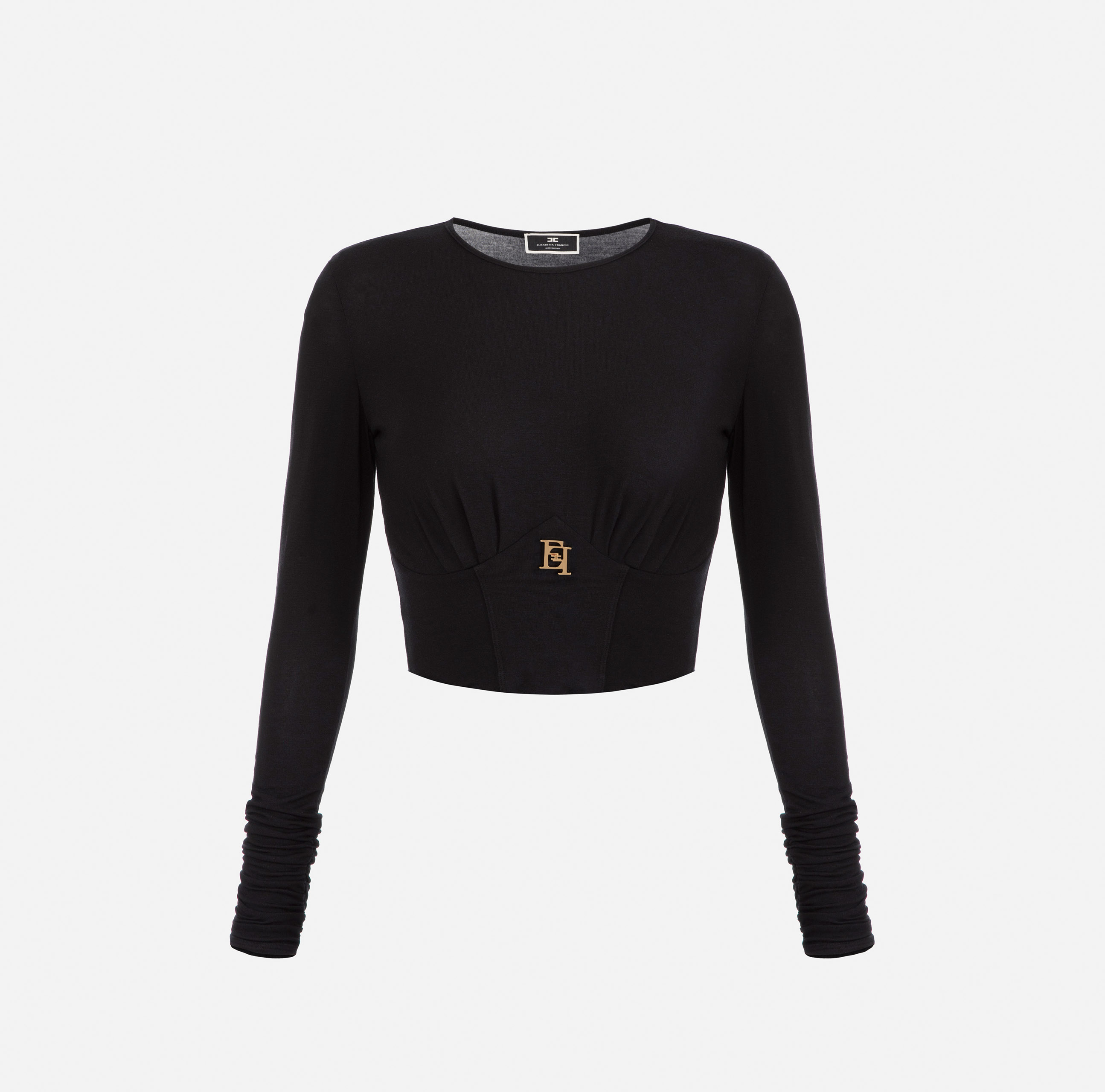 Jersey sweater with bustier - ABBIGLIAMENTO - Elisabetta Franchi
