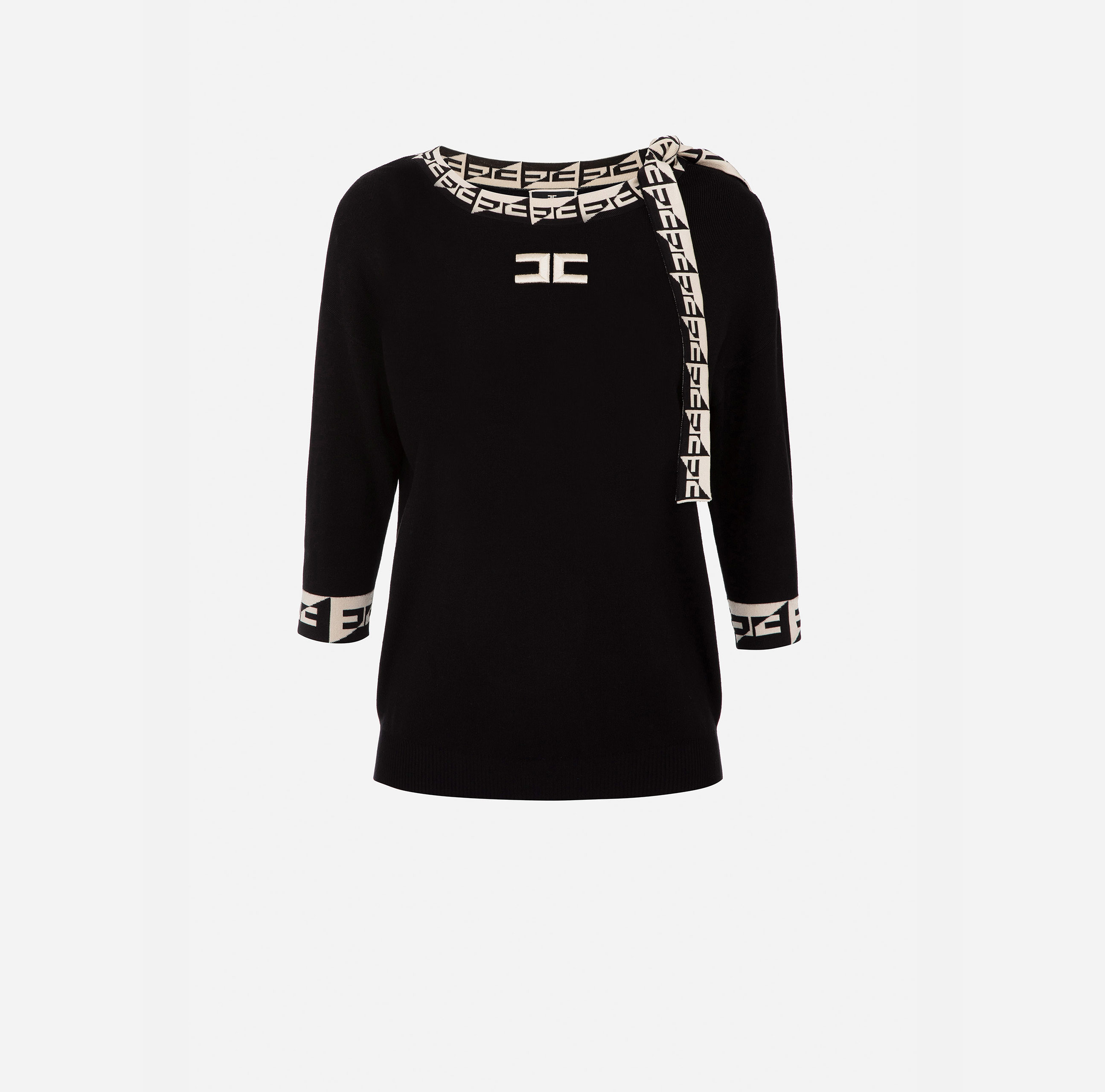 Top with logoed band - Elisabetta Franchi