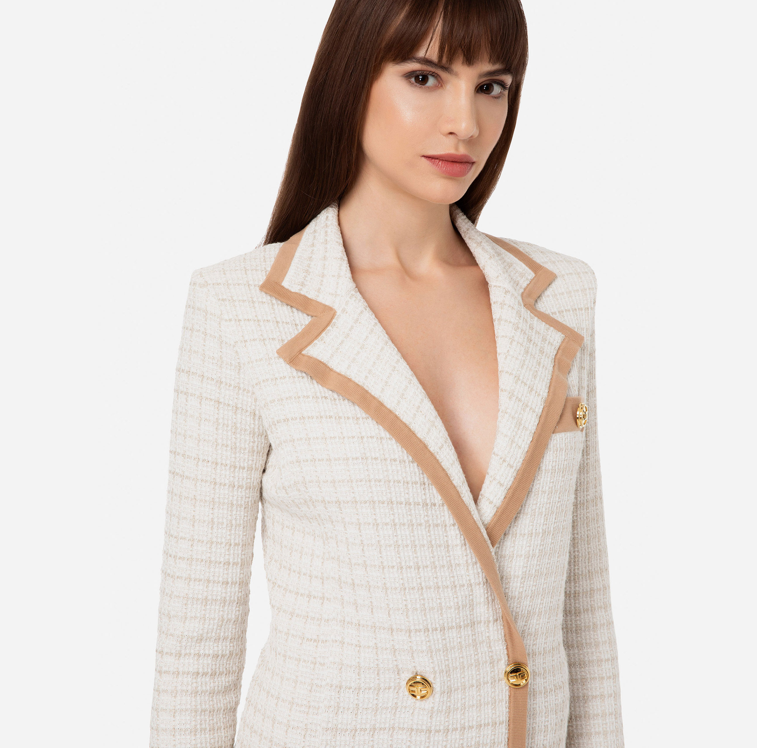Lurex tweed blazer - Elisabetta Franchi