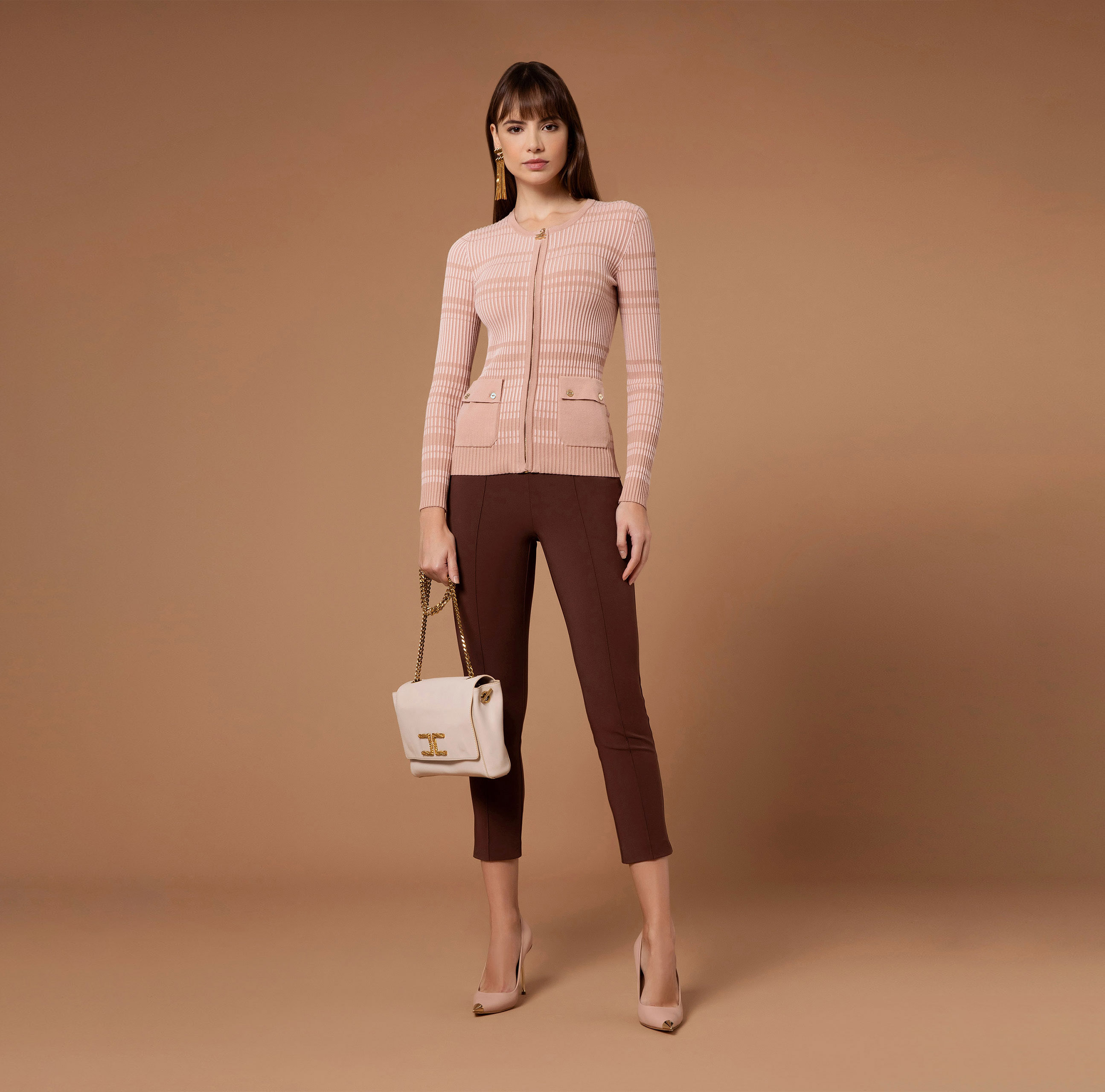 Crew neck cardigan - Elisabetta Franchi