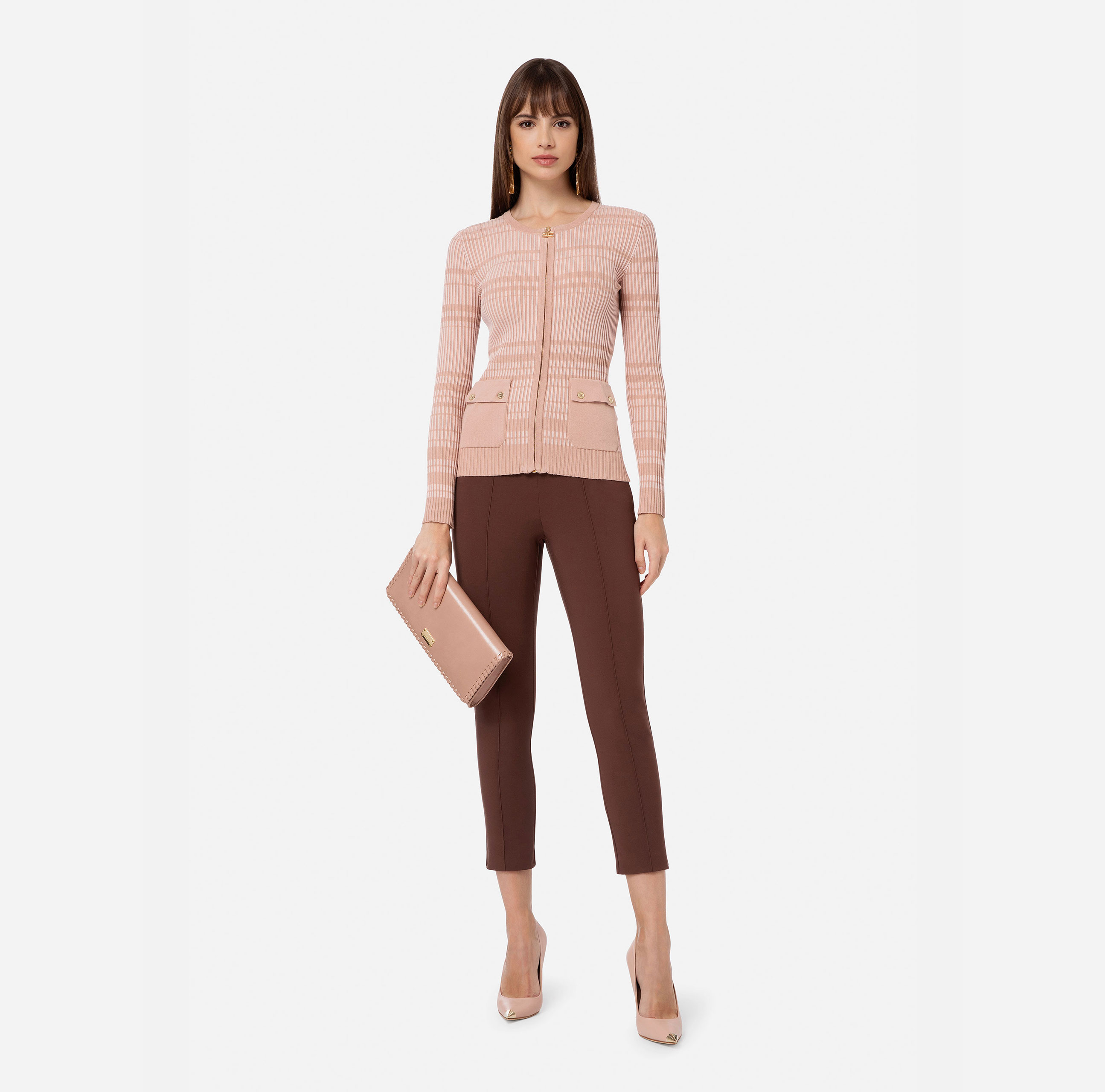 Crew neck cardigan - Elisabetta Franchi