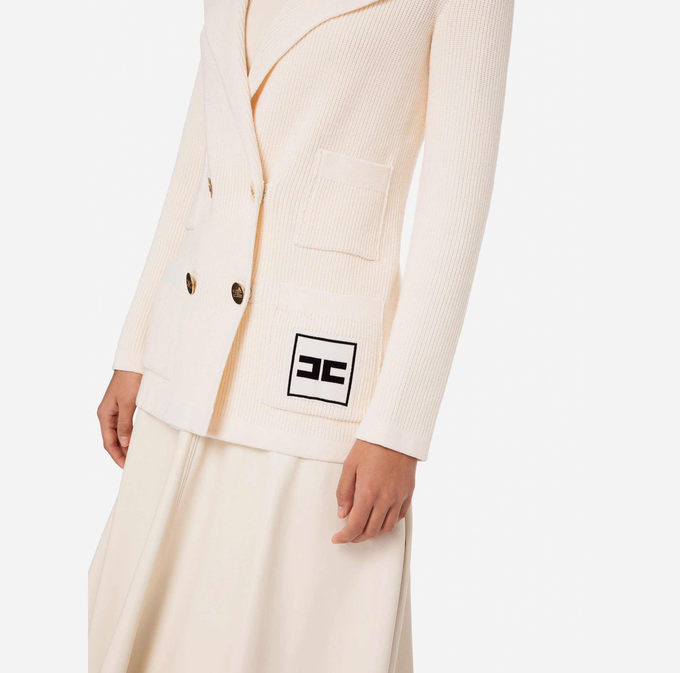 Man's fit long jacket - Elisabetta Franchi