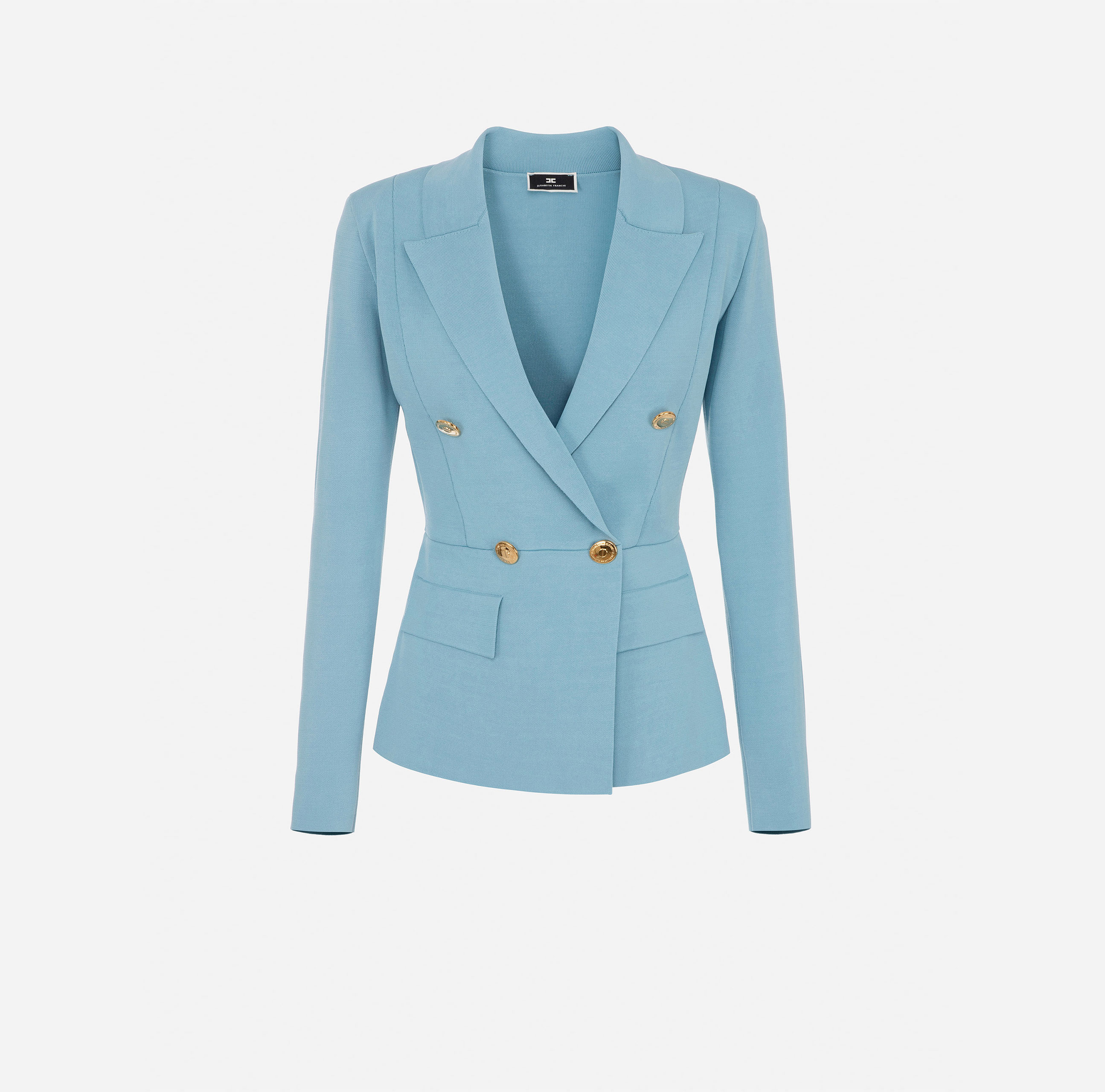 Knitted double-breasted jacket - Elisabetta Franchi
