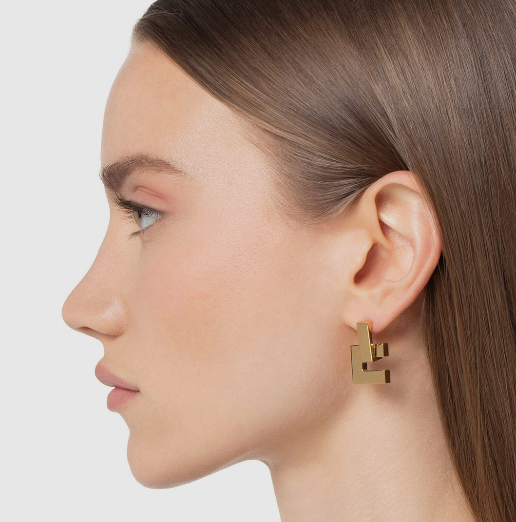 Earrings with logo - Elisabetta Franchi