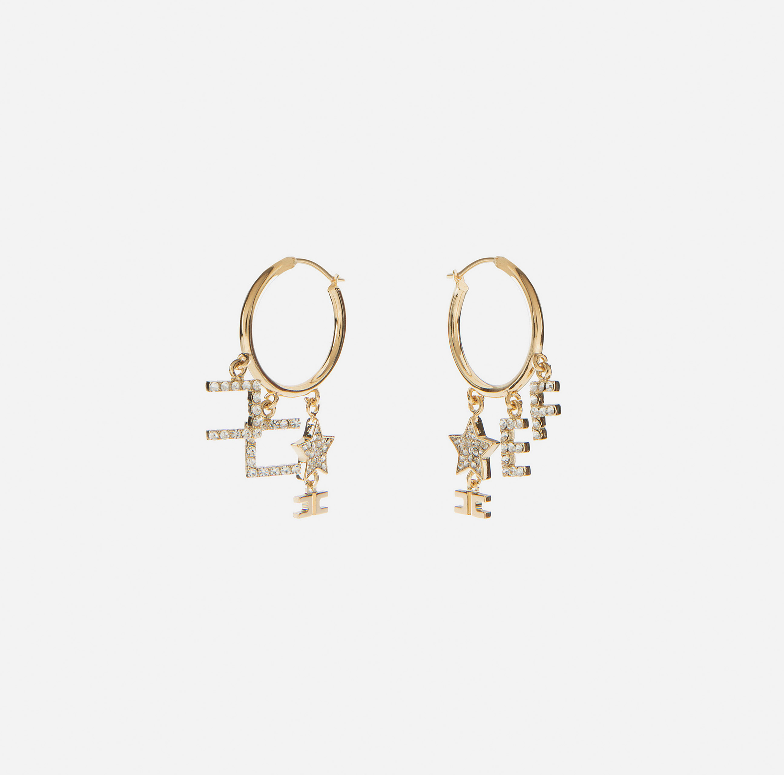 Hoop earrings with charms - ACCESSORI - Elisabetta Franchi