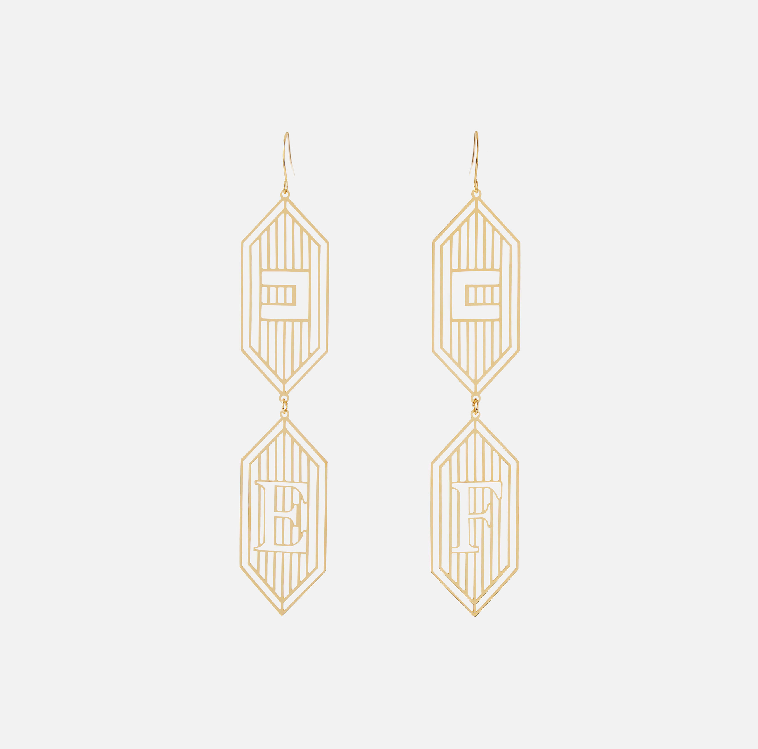 Pendant earrings with logo - ACCESSORI - Elisabetta Franchi
