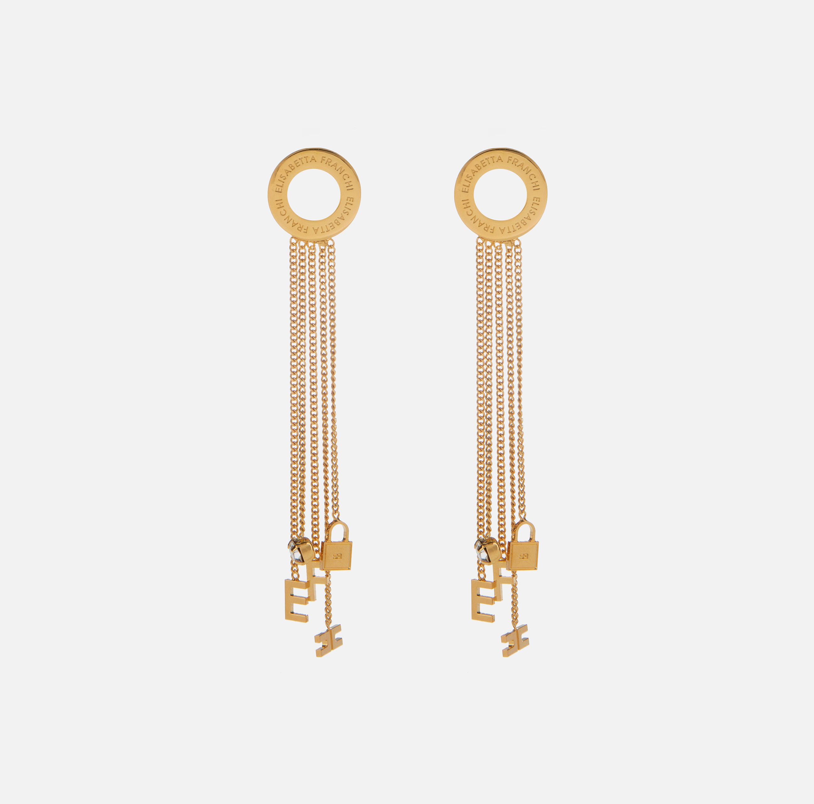 Pendant earrings with tassels and charms - ACCESSORI - Elisabetta Franchi