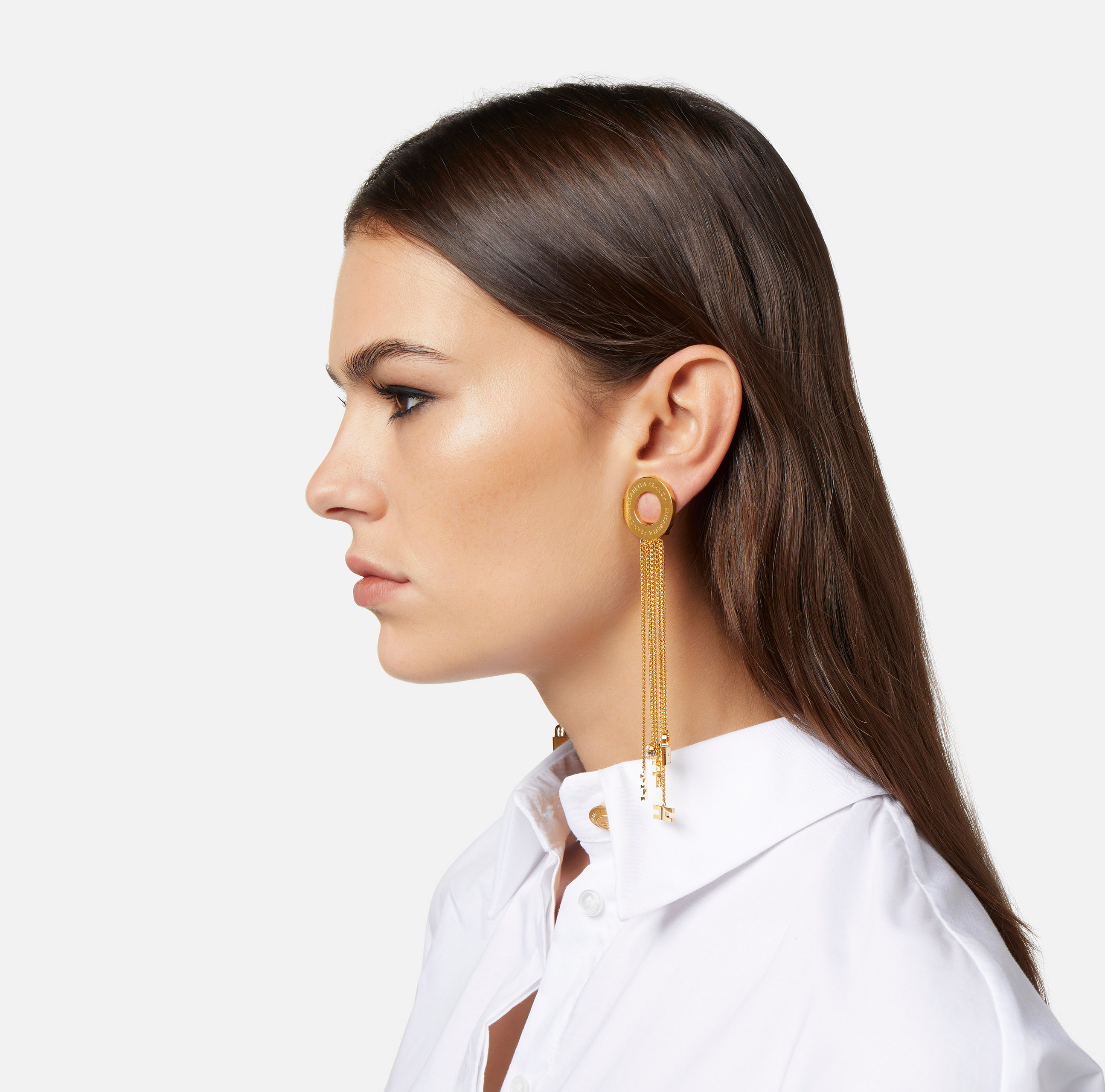 Ohrringe mit Hängequasten und Charms - Elisabetta Franchi