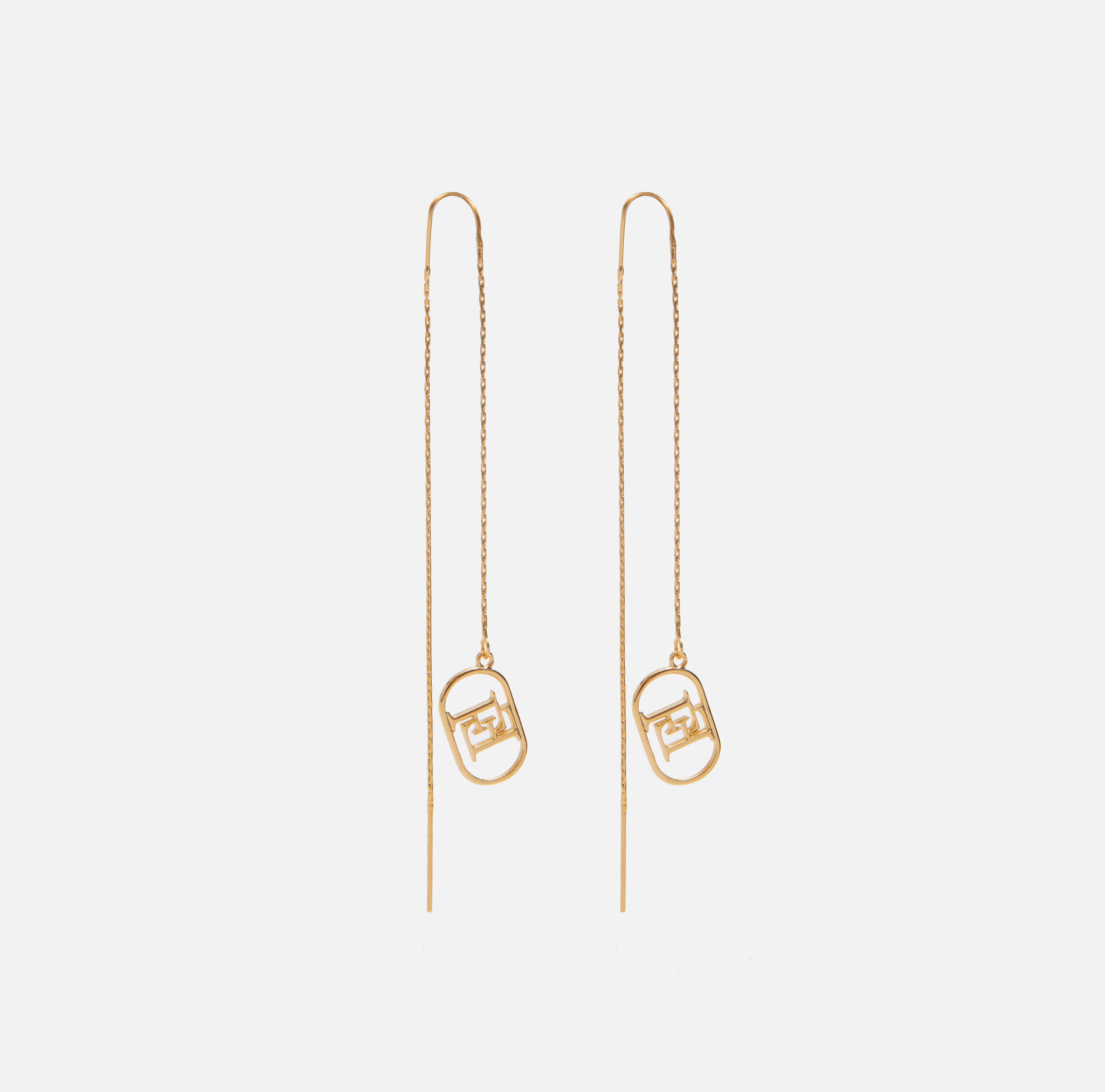 Pendant earrings with logo - ACCESSORI - Elisabetta Franchi