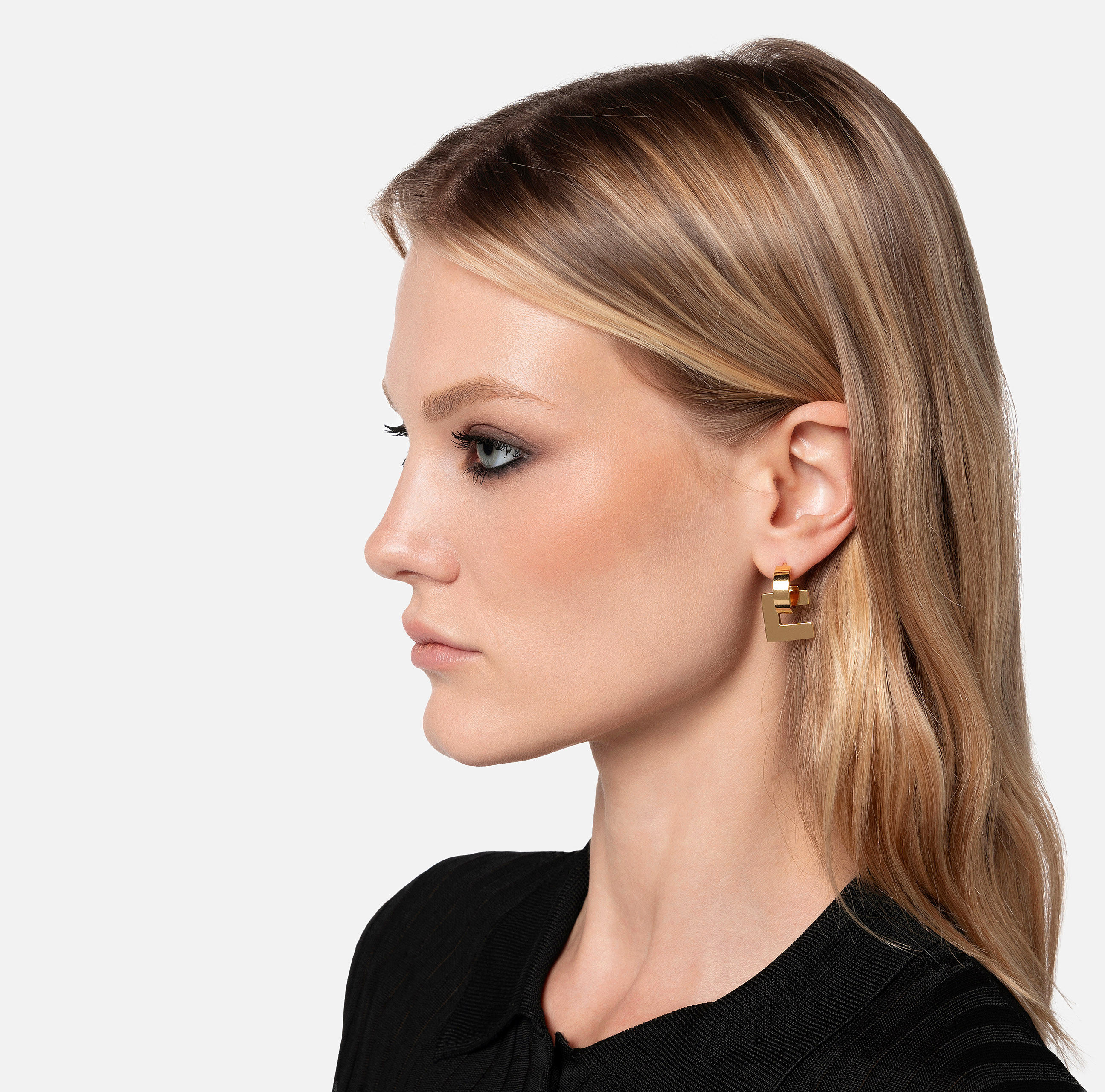 Geometric Logo Earring - Elisabetta Franchi