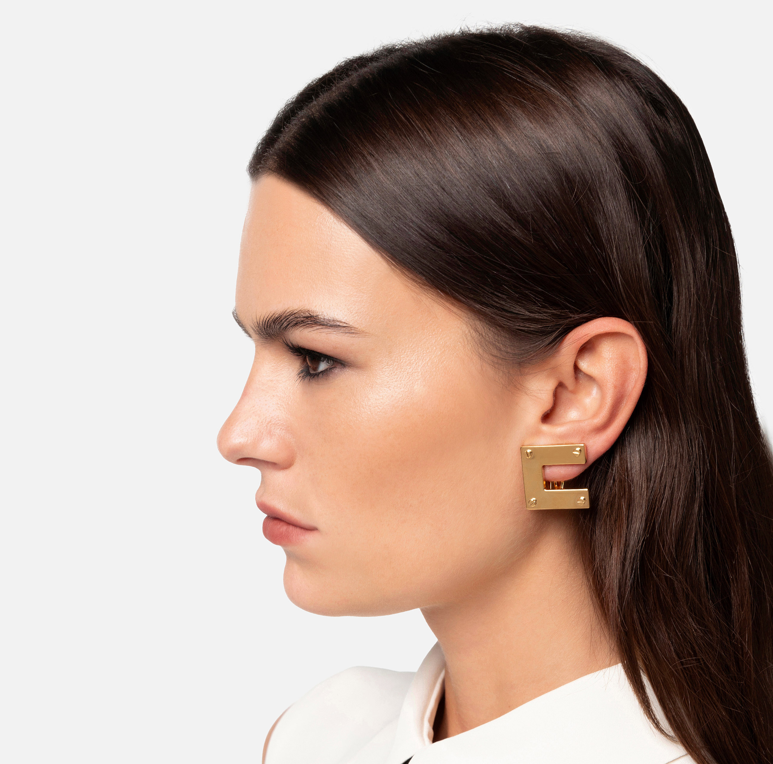 Double C Logo Earring - Elisabetta Franchi