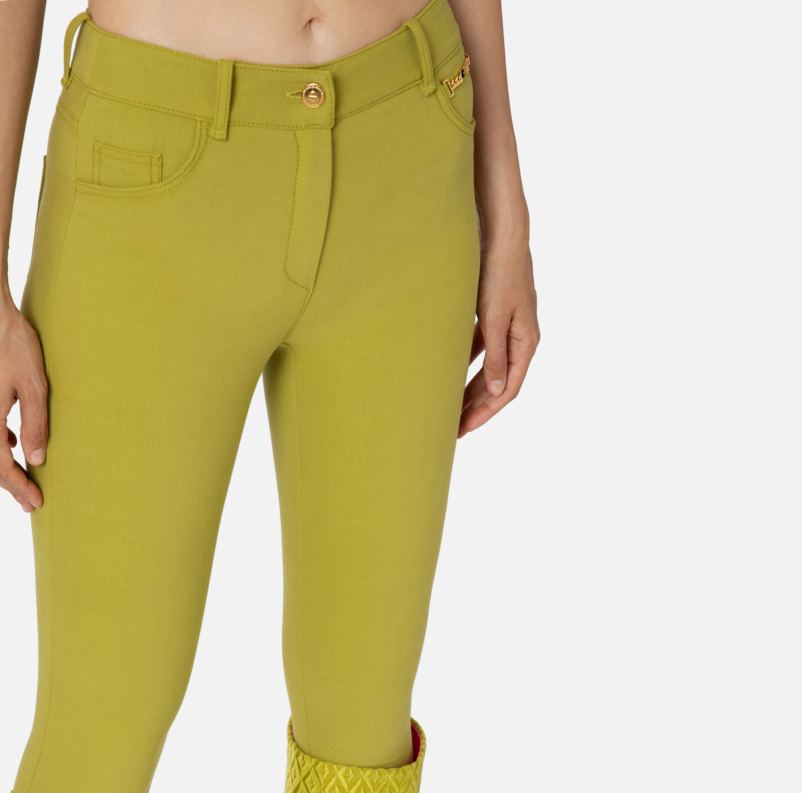 5-Pocket trousers in bi-elastic fabric - Elisabetta Franchi