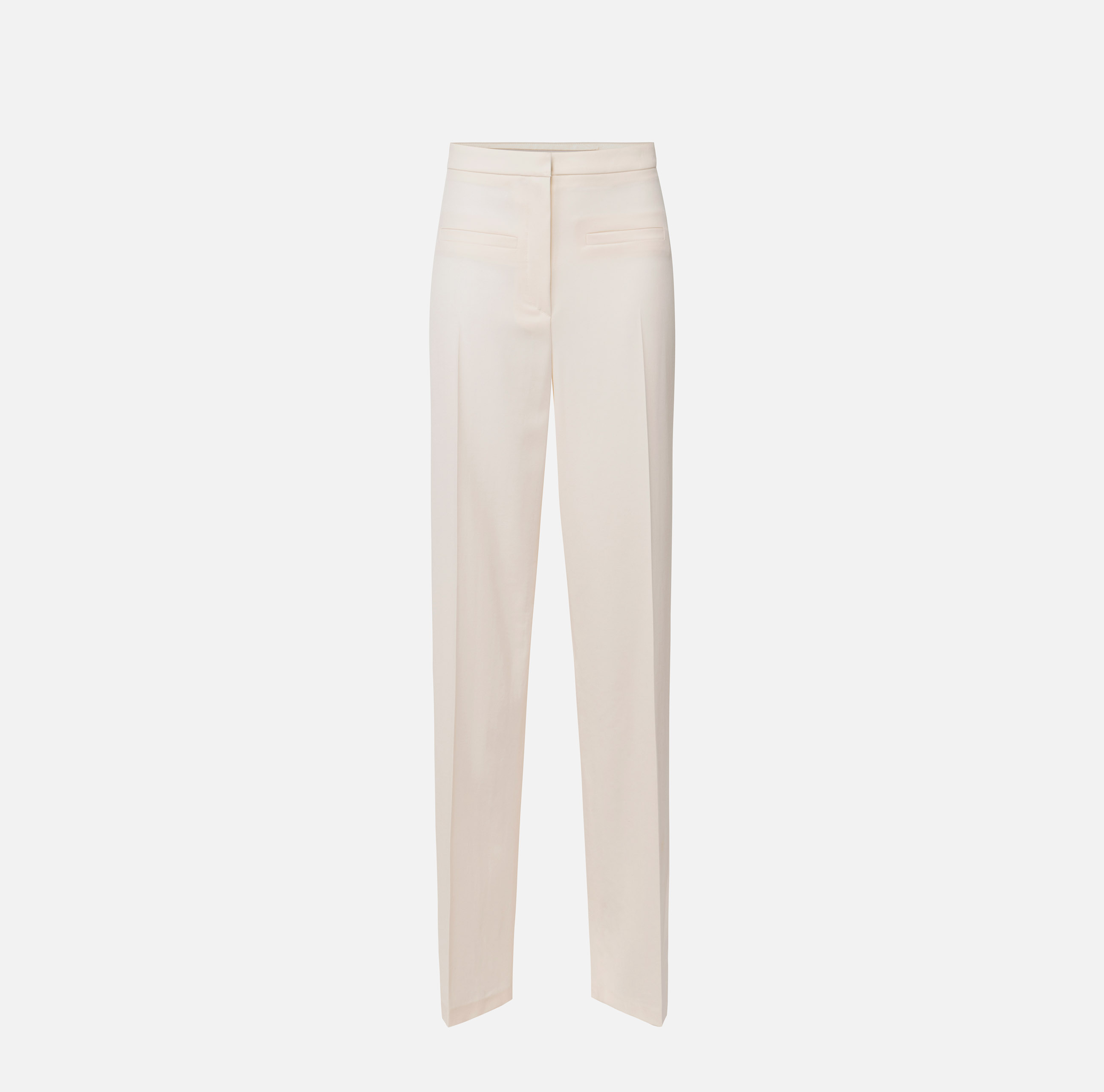 Straight trousers in cool wool with side insert - ABBIGLIAMENTO - Elisabetta Franchi