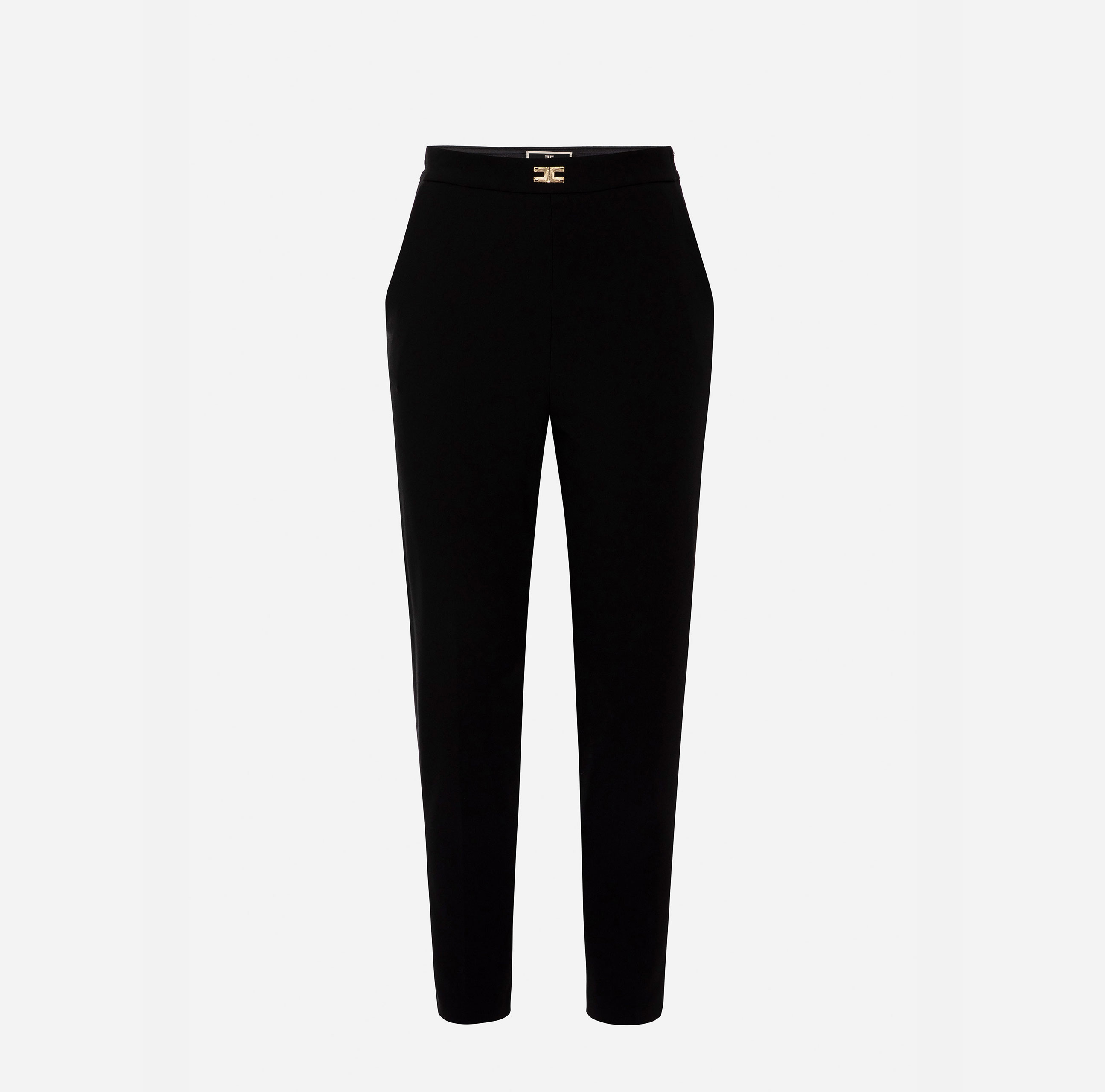 Trousers in double layer stretch crêpe - Elisabetta Franchi