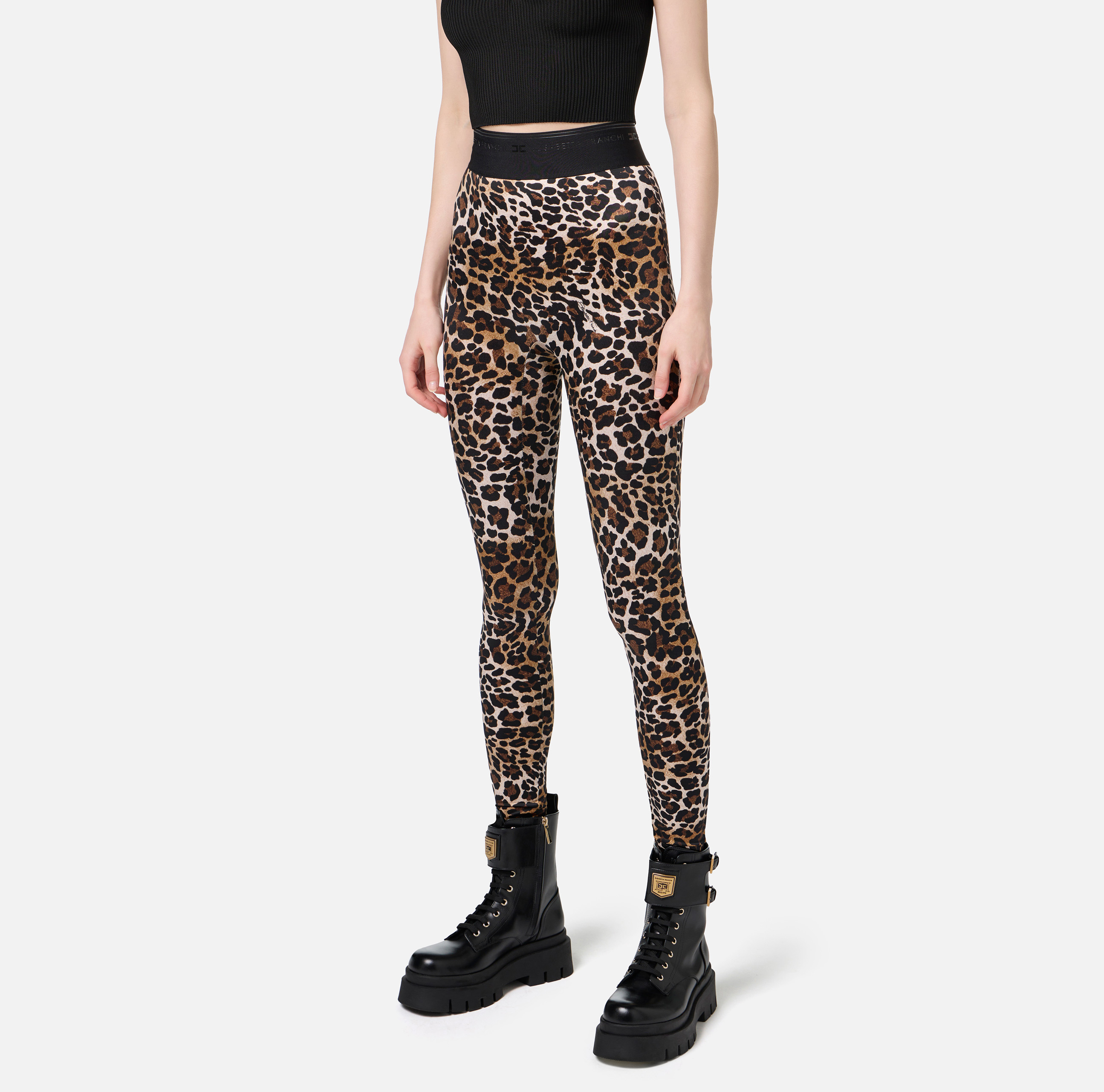 Leggings aus Lycra mit Animal-Muster - Elisabetta Franchi