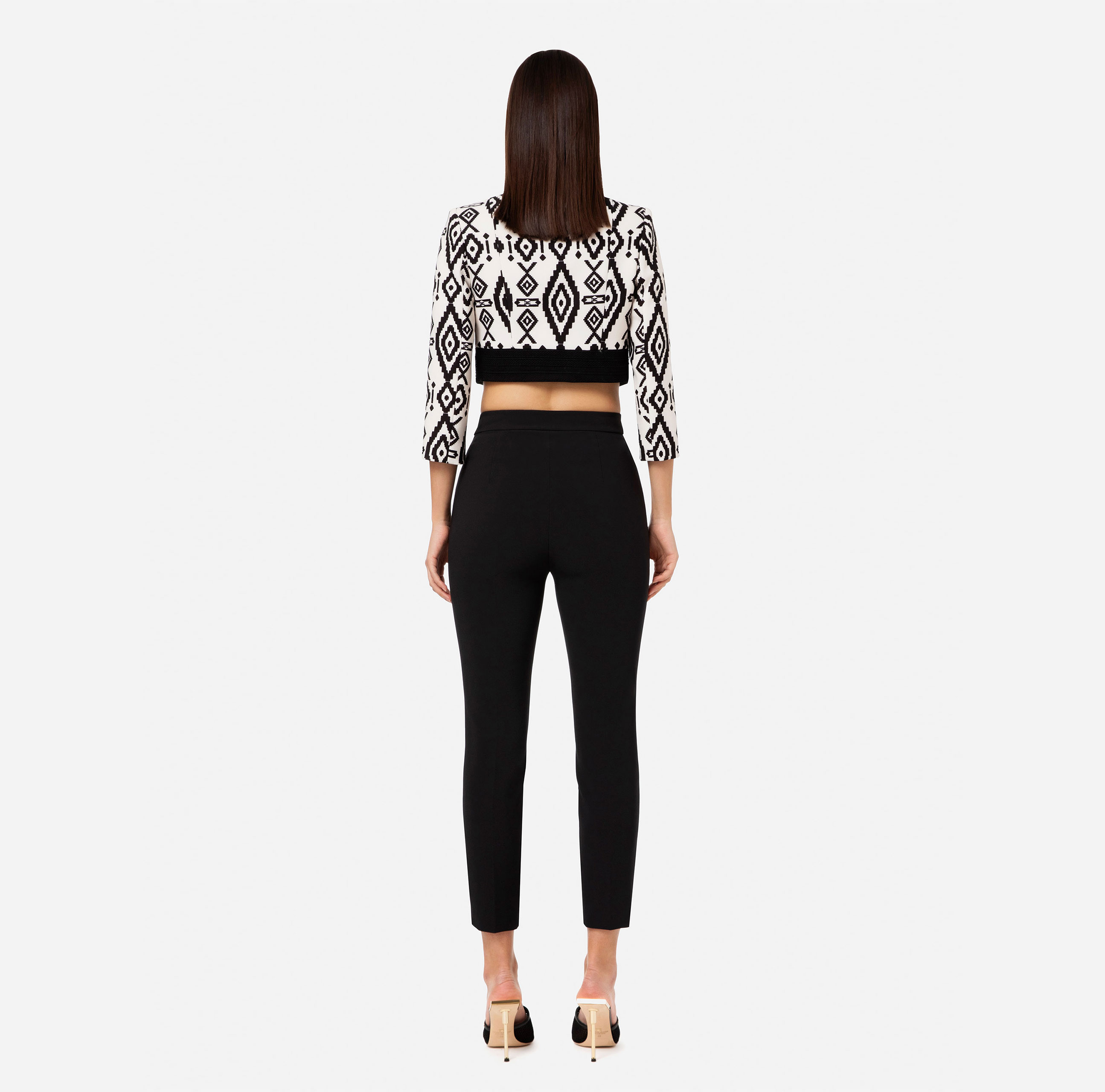 Tapered trousers with chain - Elisabetta Franchi