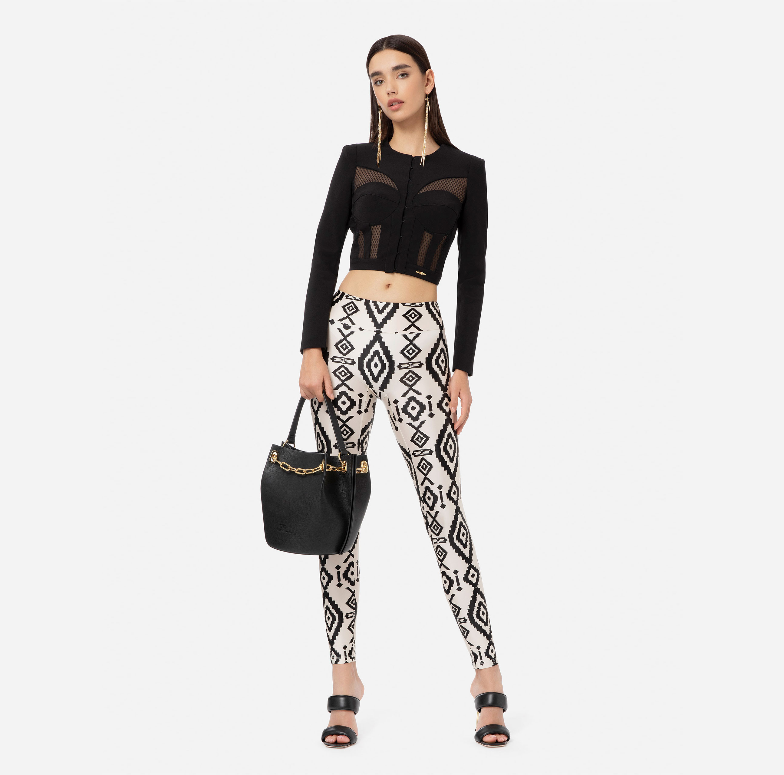 Printed Lycra leggings - Elisabetta Franchi