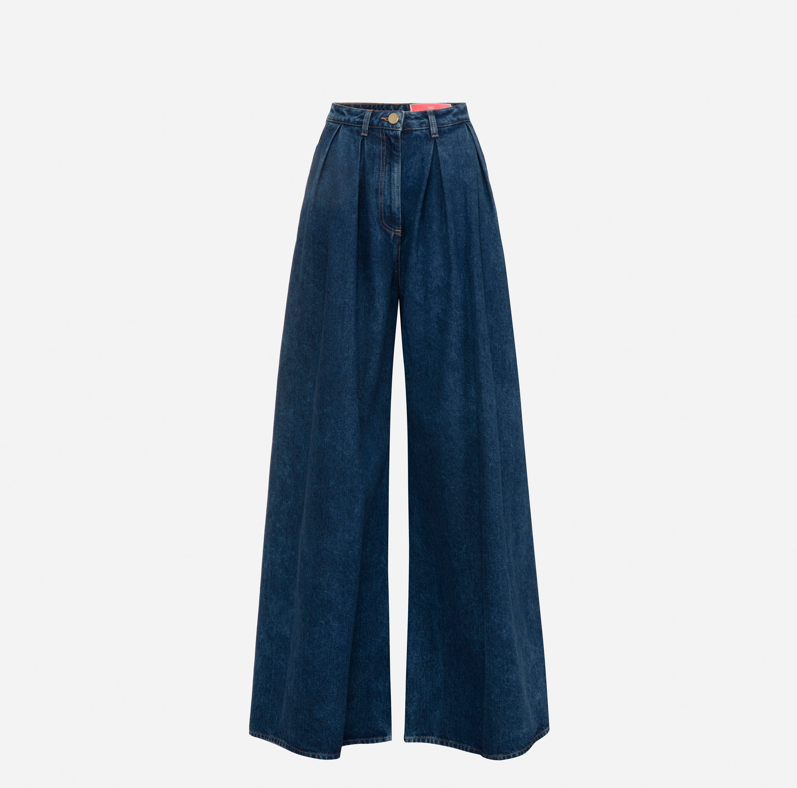 Jeans with darts and skirt effect - ABBIGLIAMENTO - Elisabetta Franchi