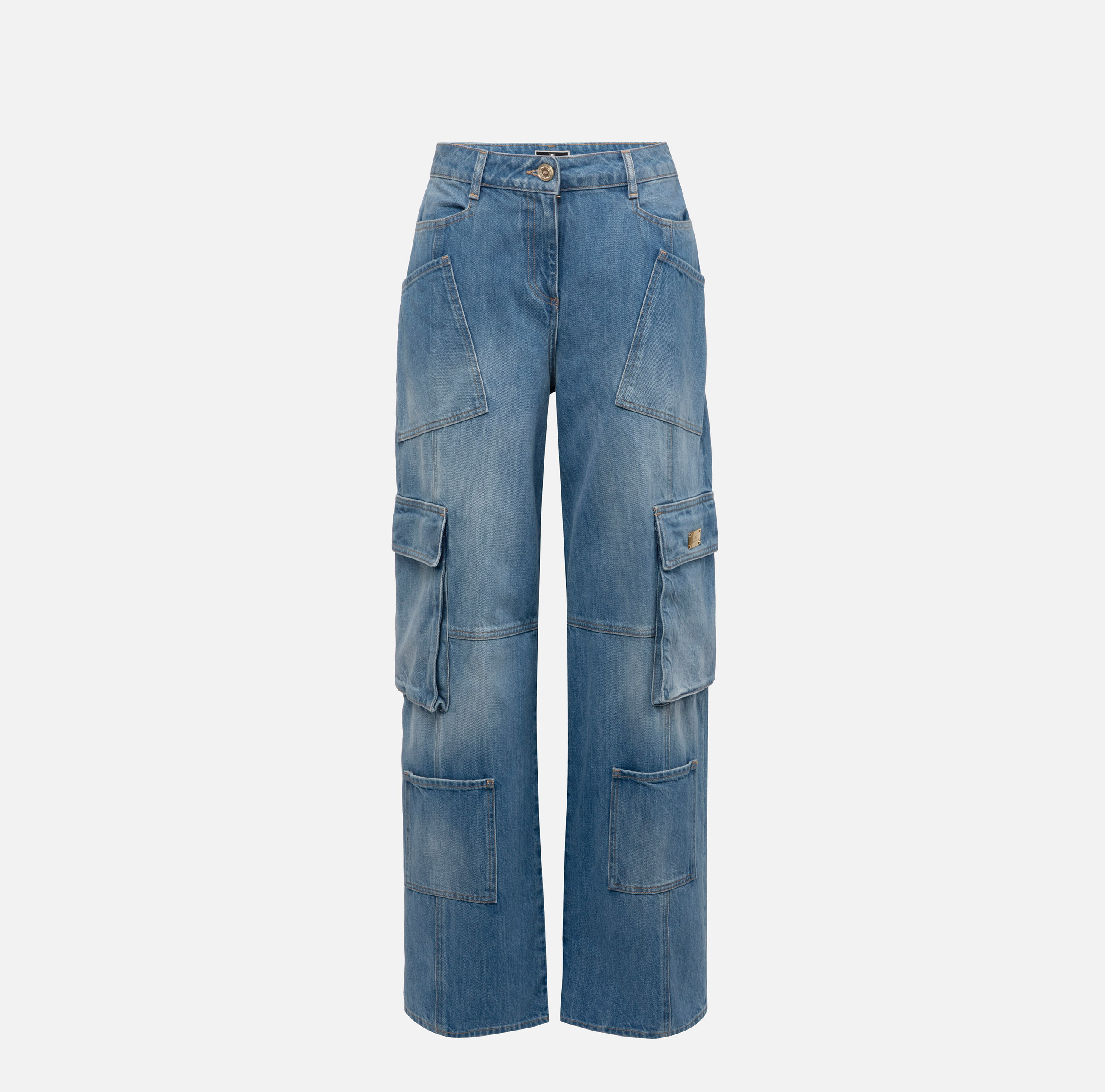 Loose fit cargo jeans - Elisabetta Franchi