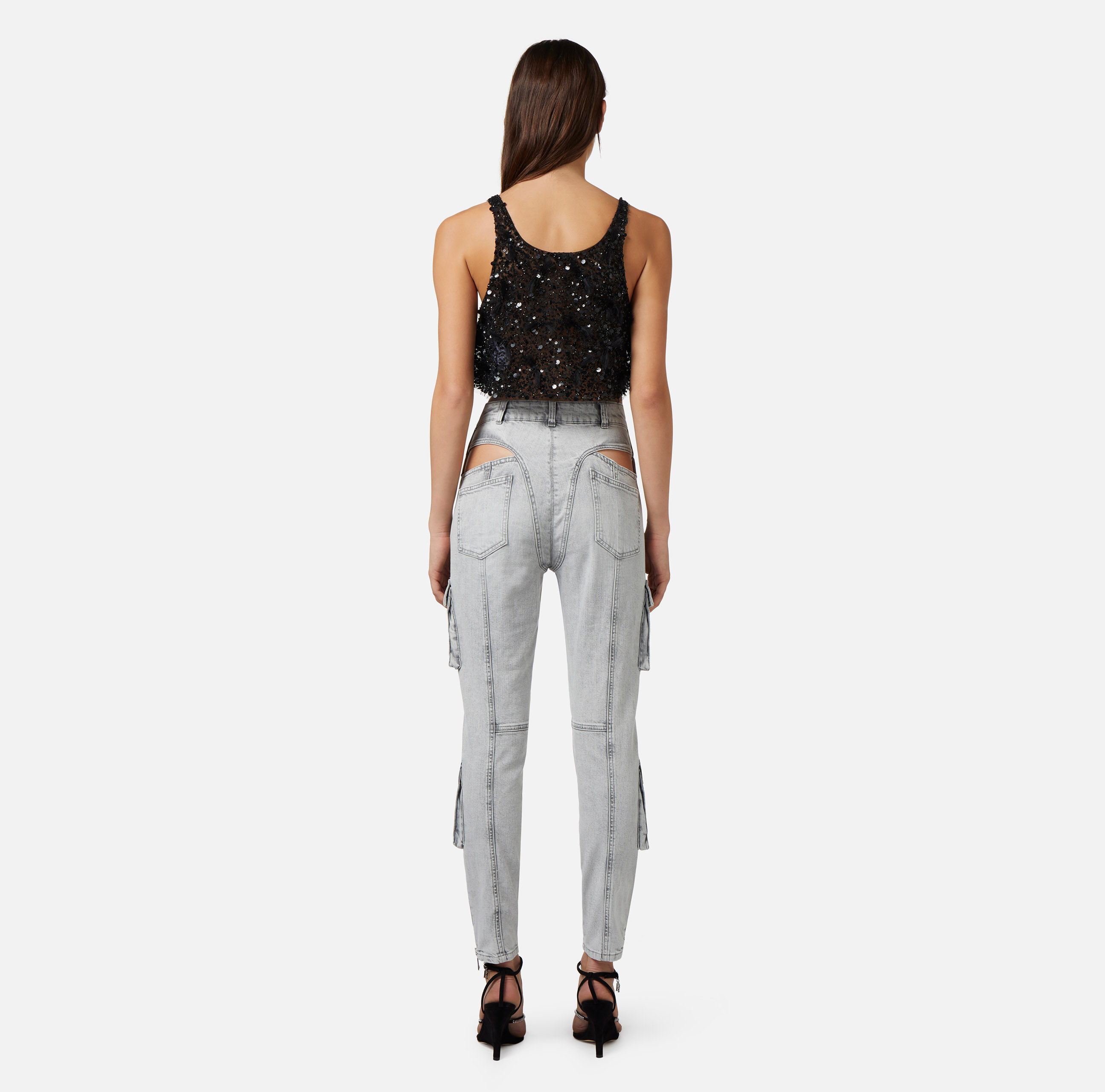 Skinny jeans with cut-out - Elisabetta Franchi