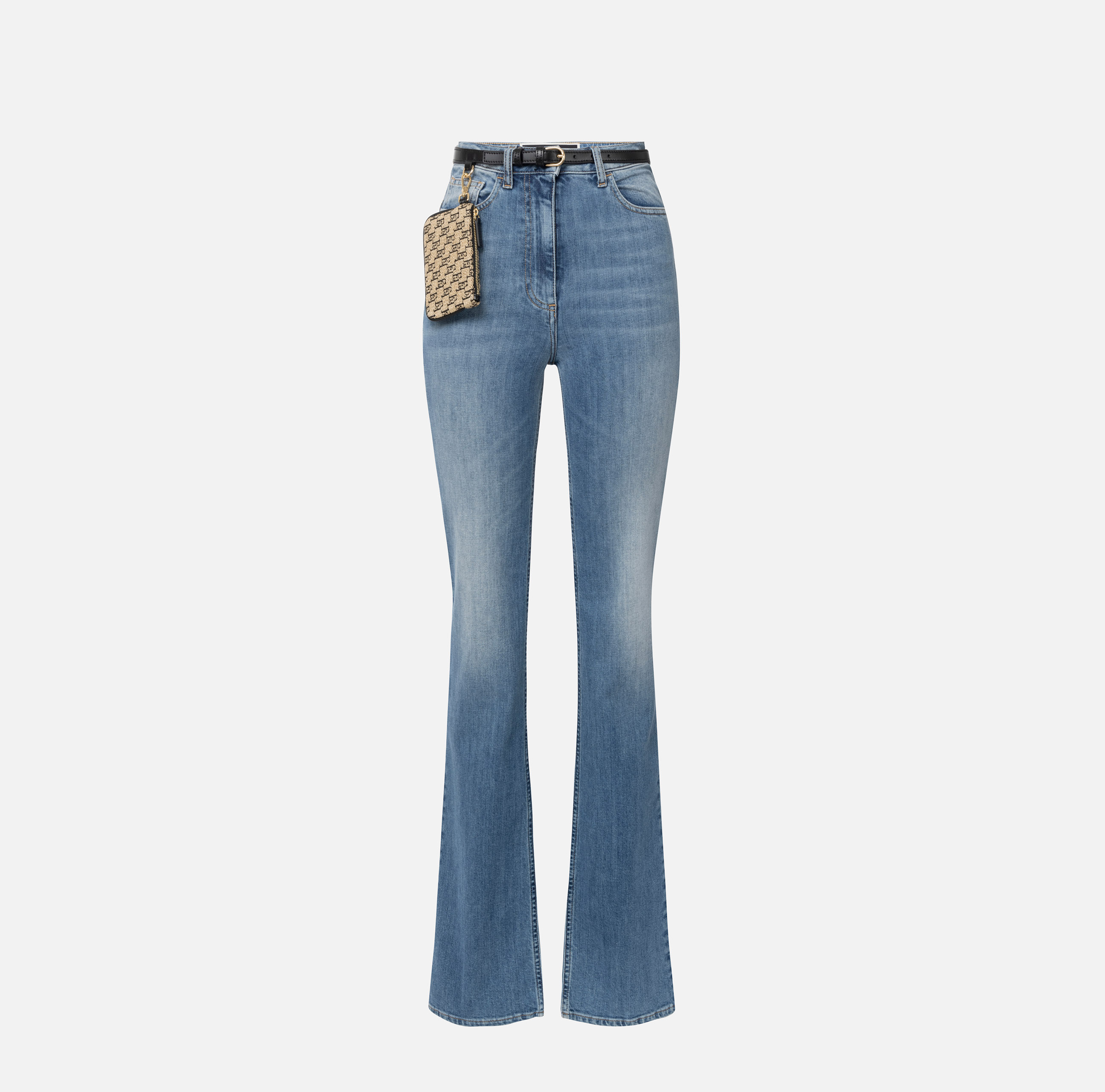 Jeans a zampetta con ricamo - Elisabetta Franchi