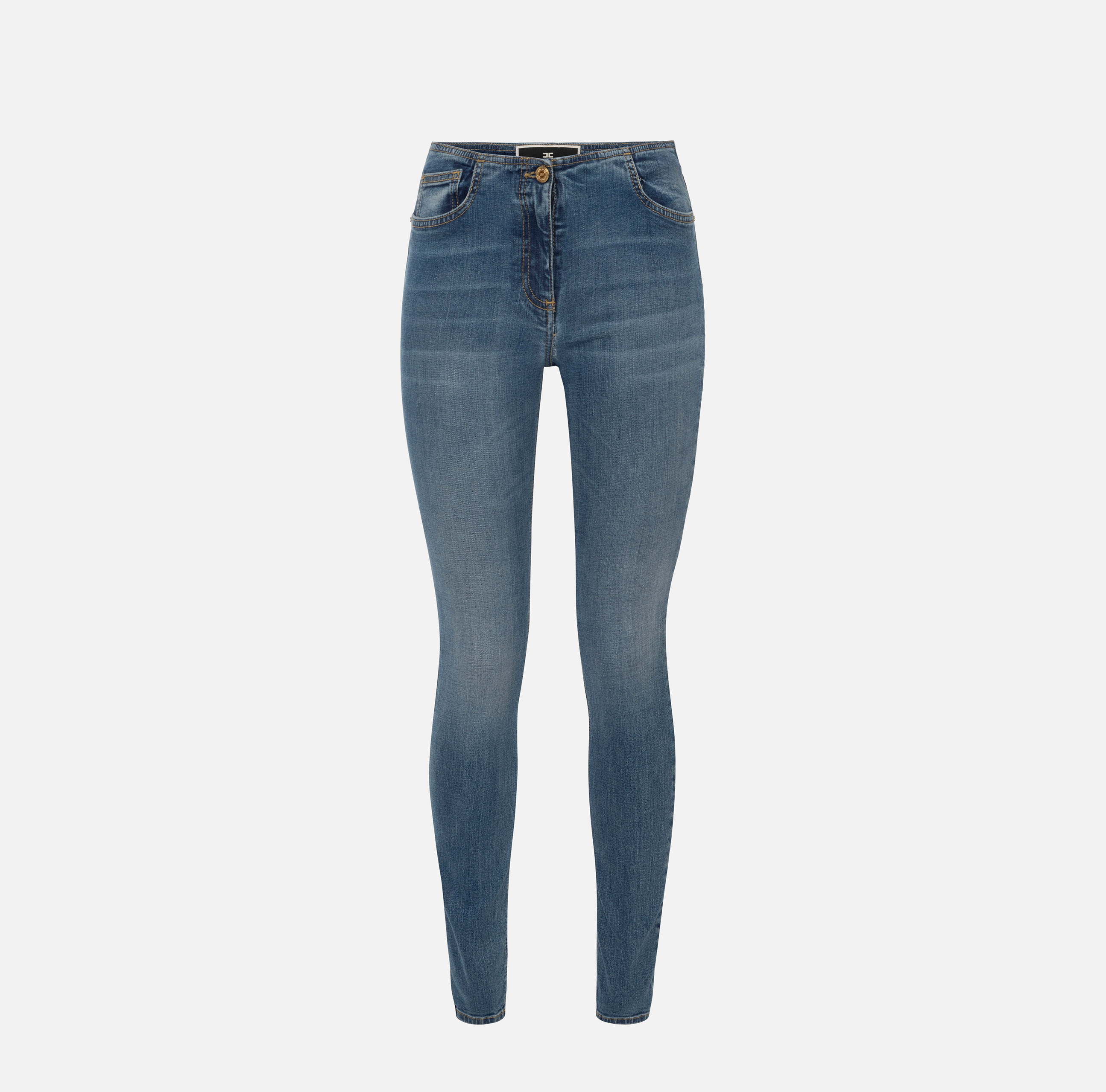 Skinny jeans without waistband - Elisabetta Franchi