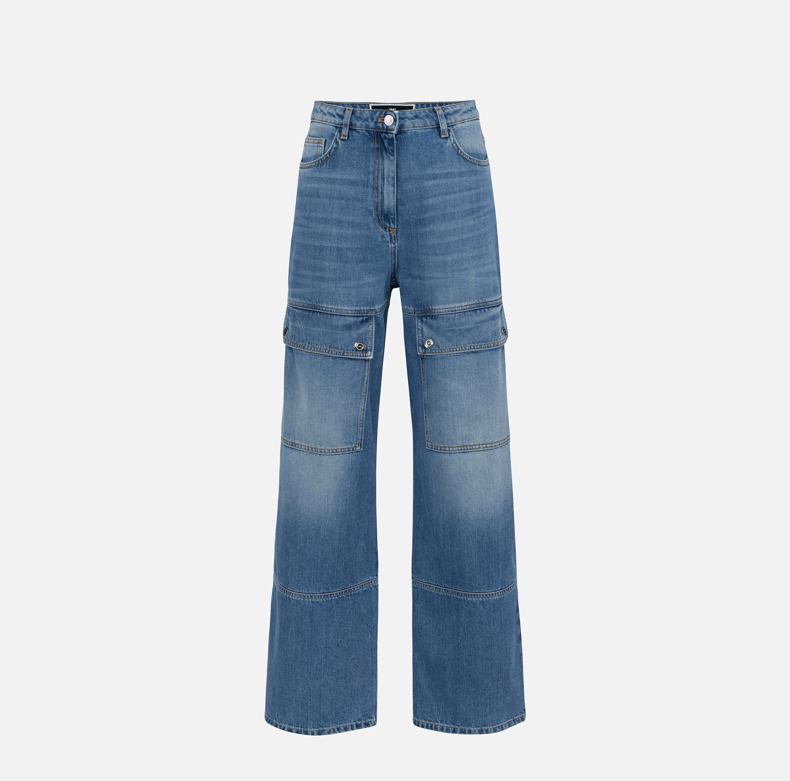 Jeans cargo in cotone - Elisabetta Franchi