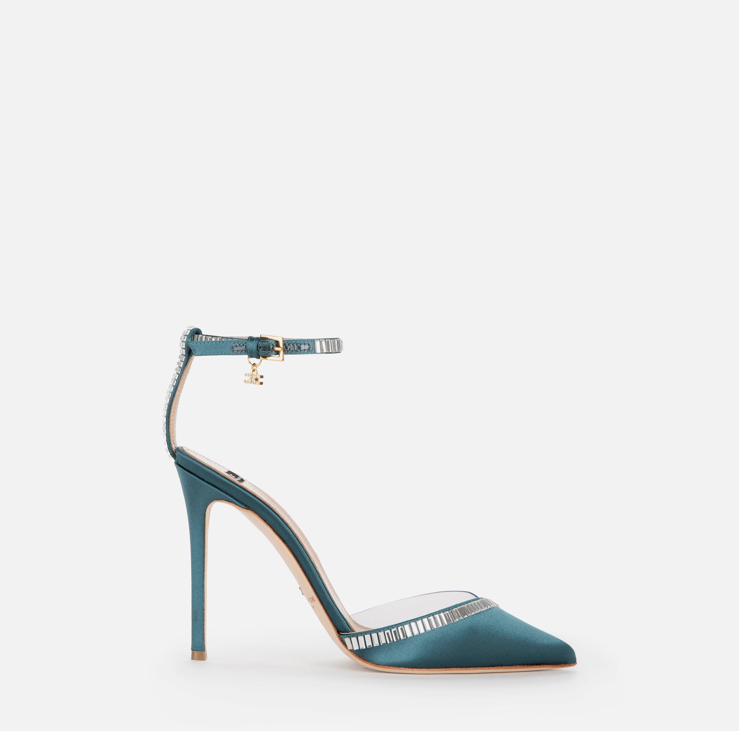 Zapatos de salón de raso con estrás - SCARPE - Elisabetta Franchi