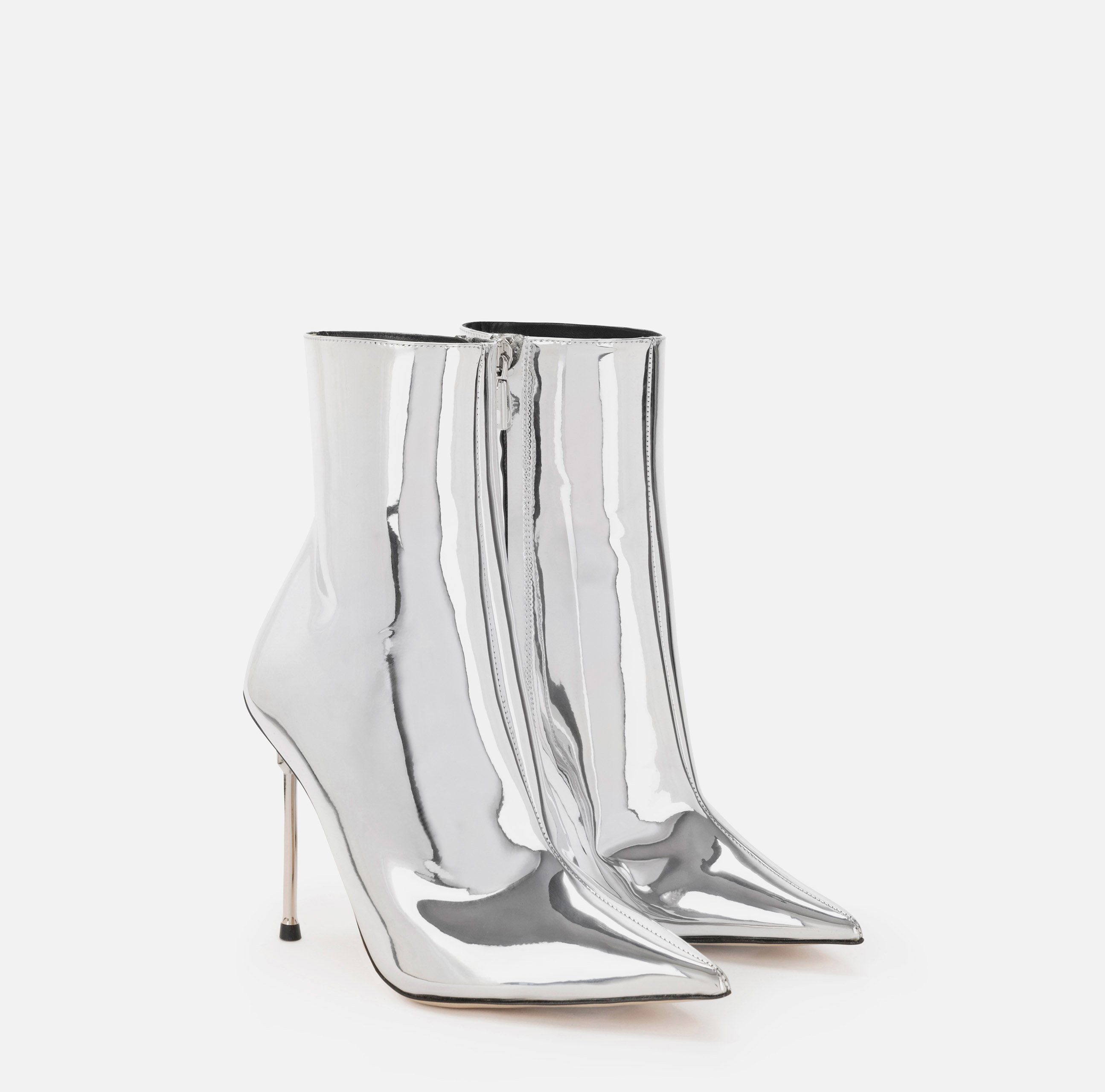 Reflective fabric ankle boots - Elisabetta Franchi