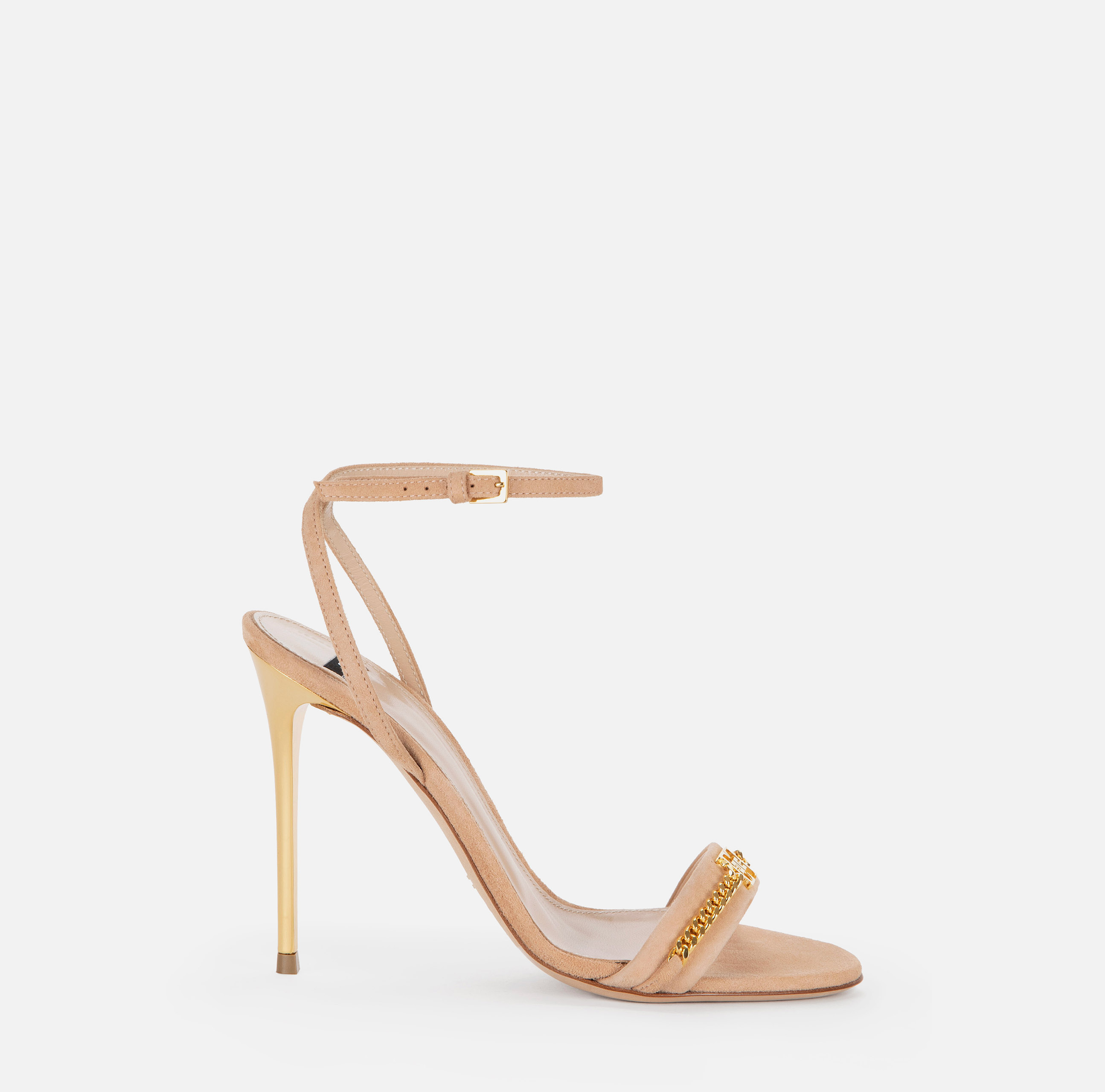 Sandal with horsebit and ankle strap - SCARPE - Elisabetta Franchi