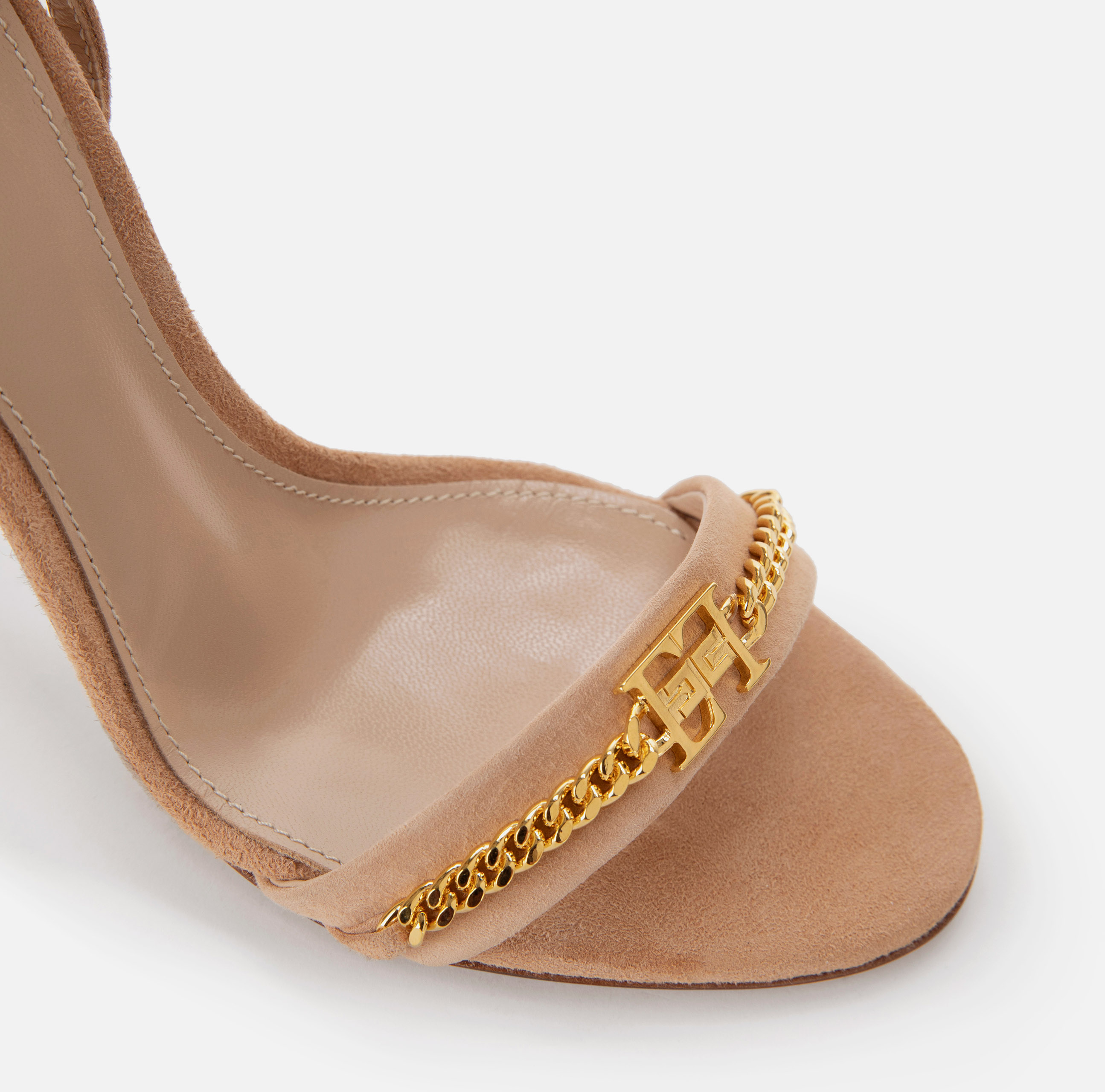 Sandal with horsebit and ankle strap - Elisabetta Franchi