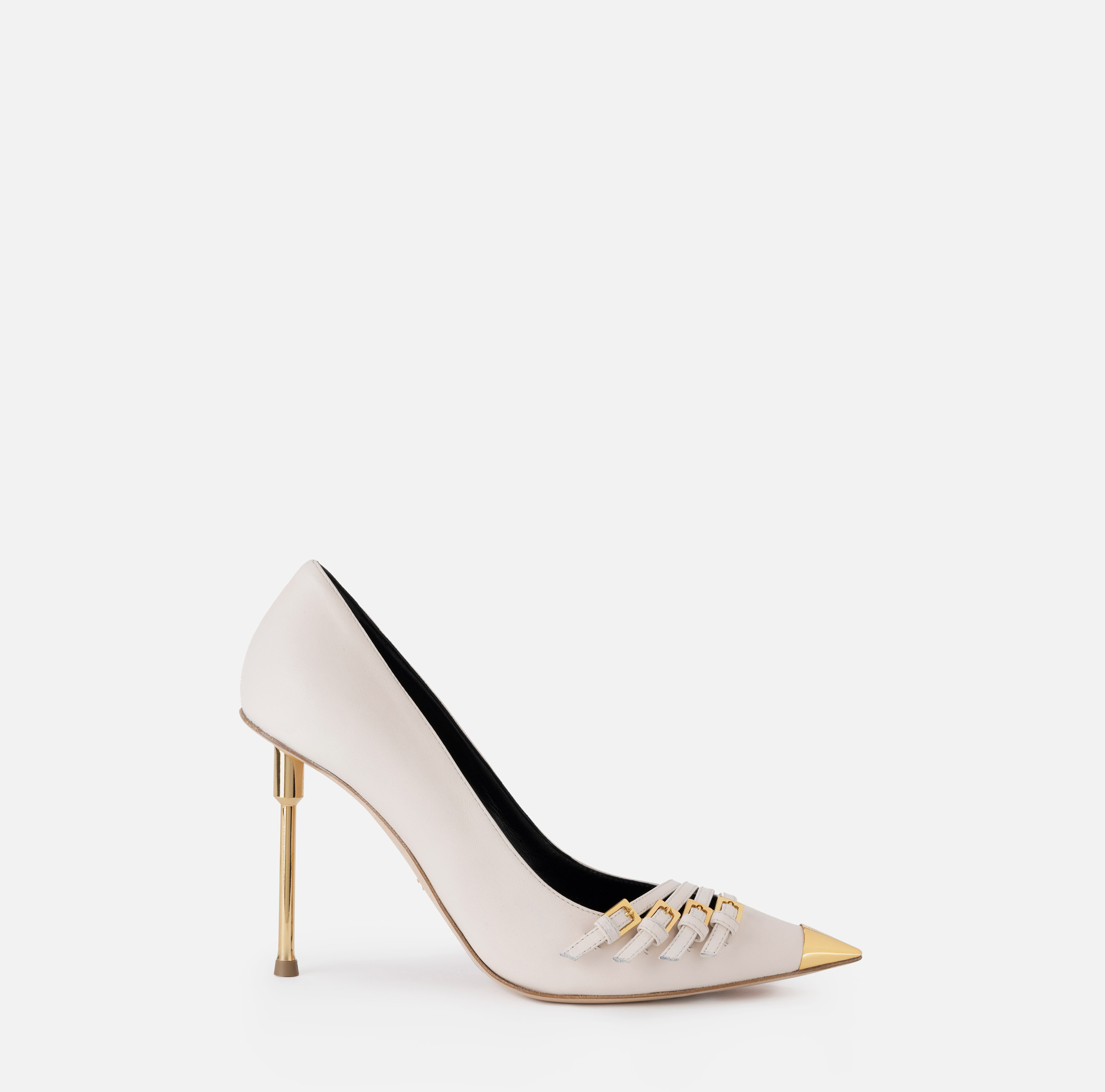 Nappa leather pump with straps - Elisabetta Franchi