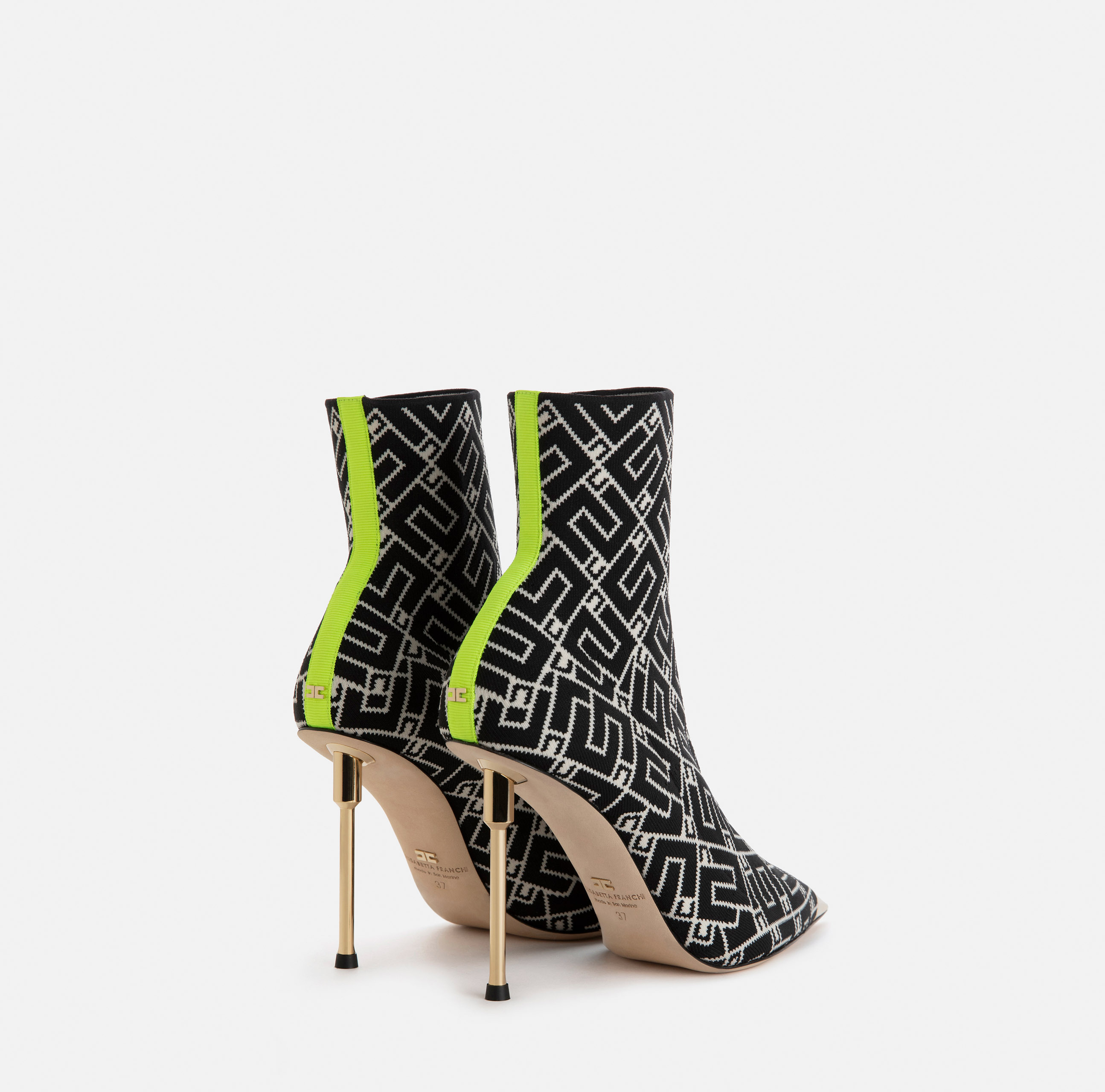 Jacquard ankle boots - Elisabetta Franchi