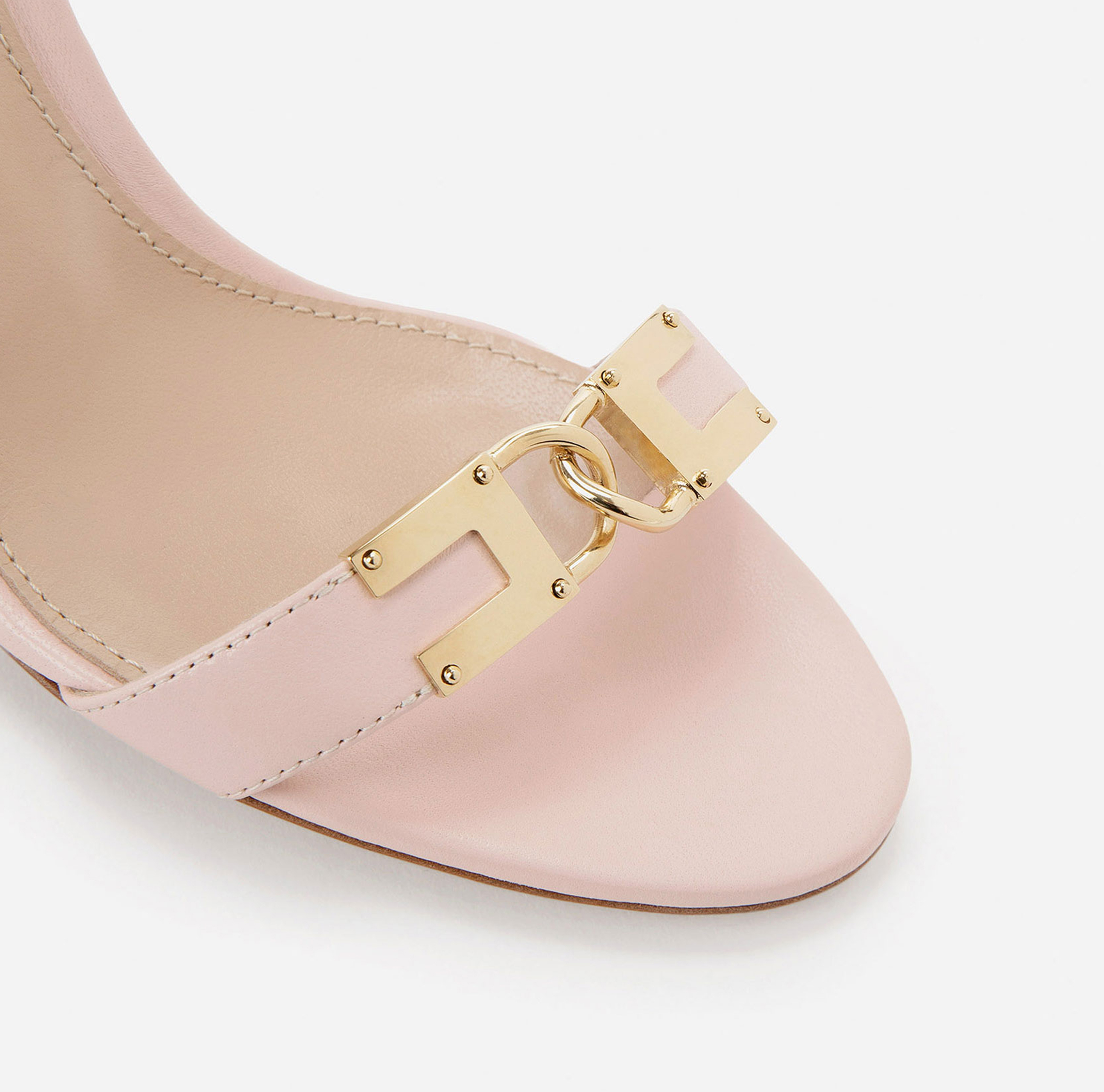 Sandale mit schmalem Absatz, Absatzhöhe 70 mm - Elisabetta Franchi