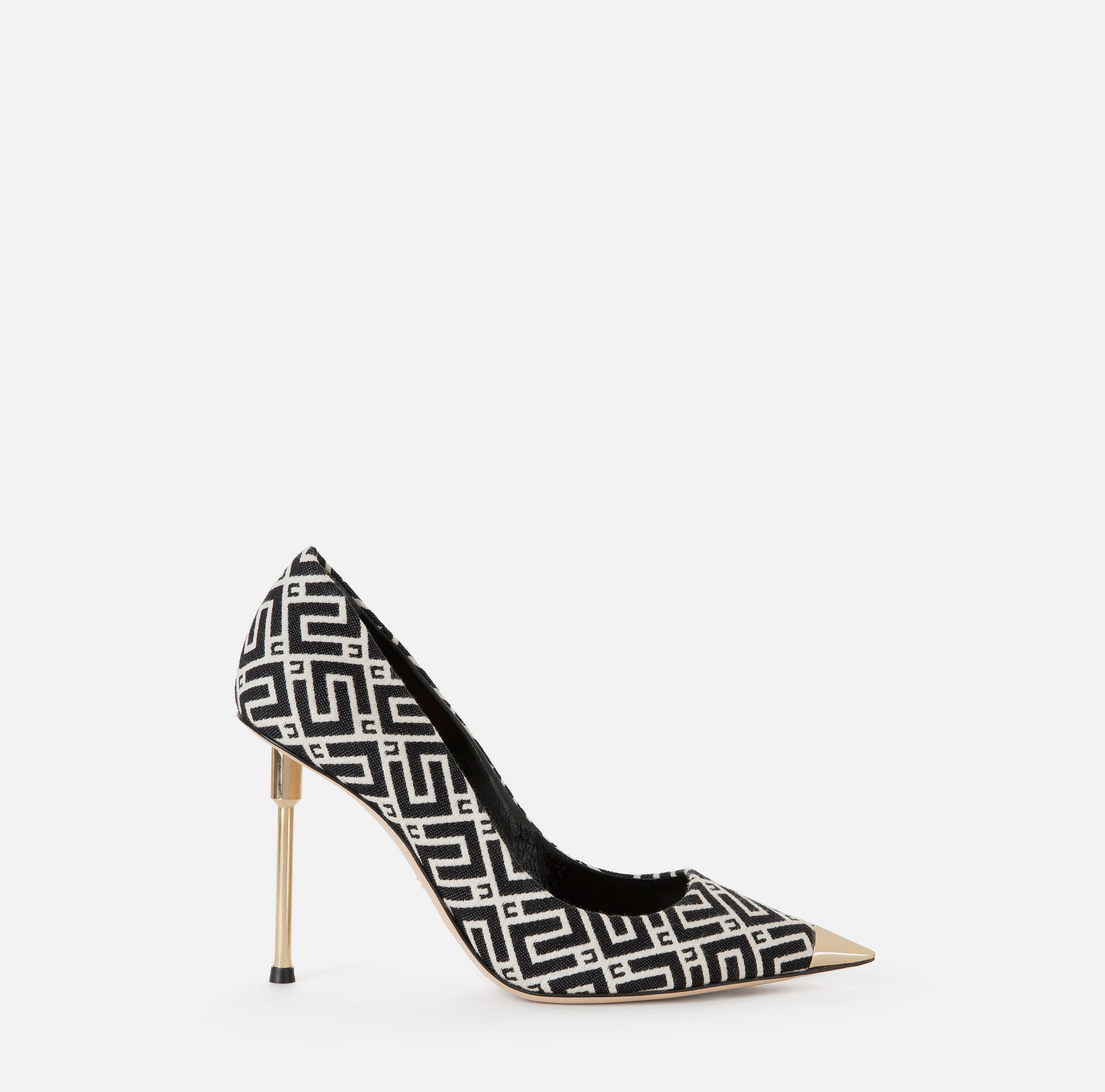 Zapatos de salón de tejido jacquard - Elisabetta Franchi