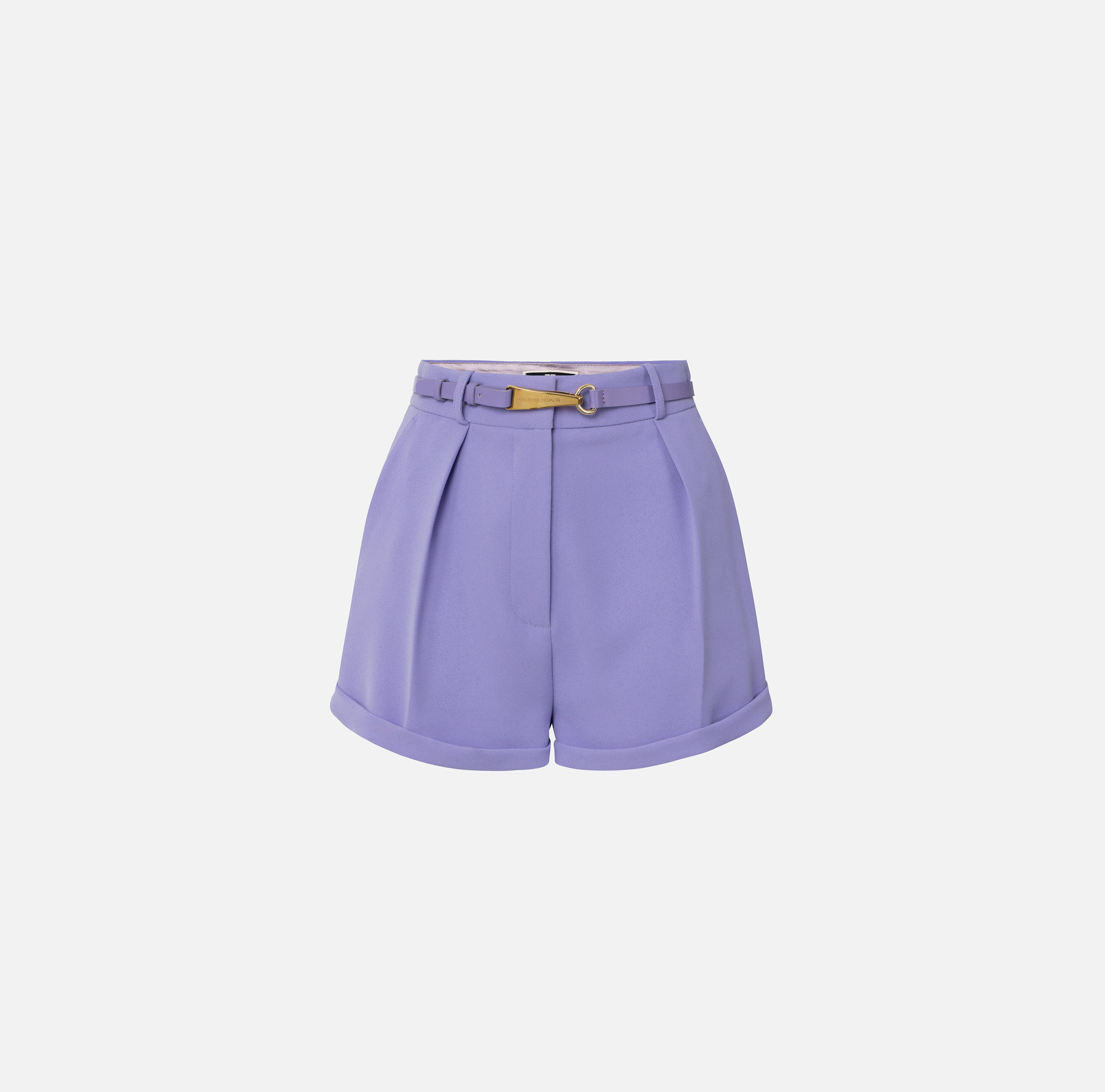 Crêpe shorts with snap hook - Elisabetta Franchi