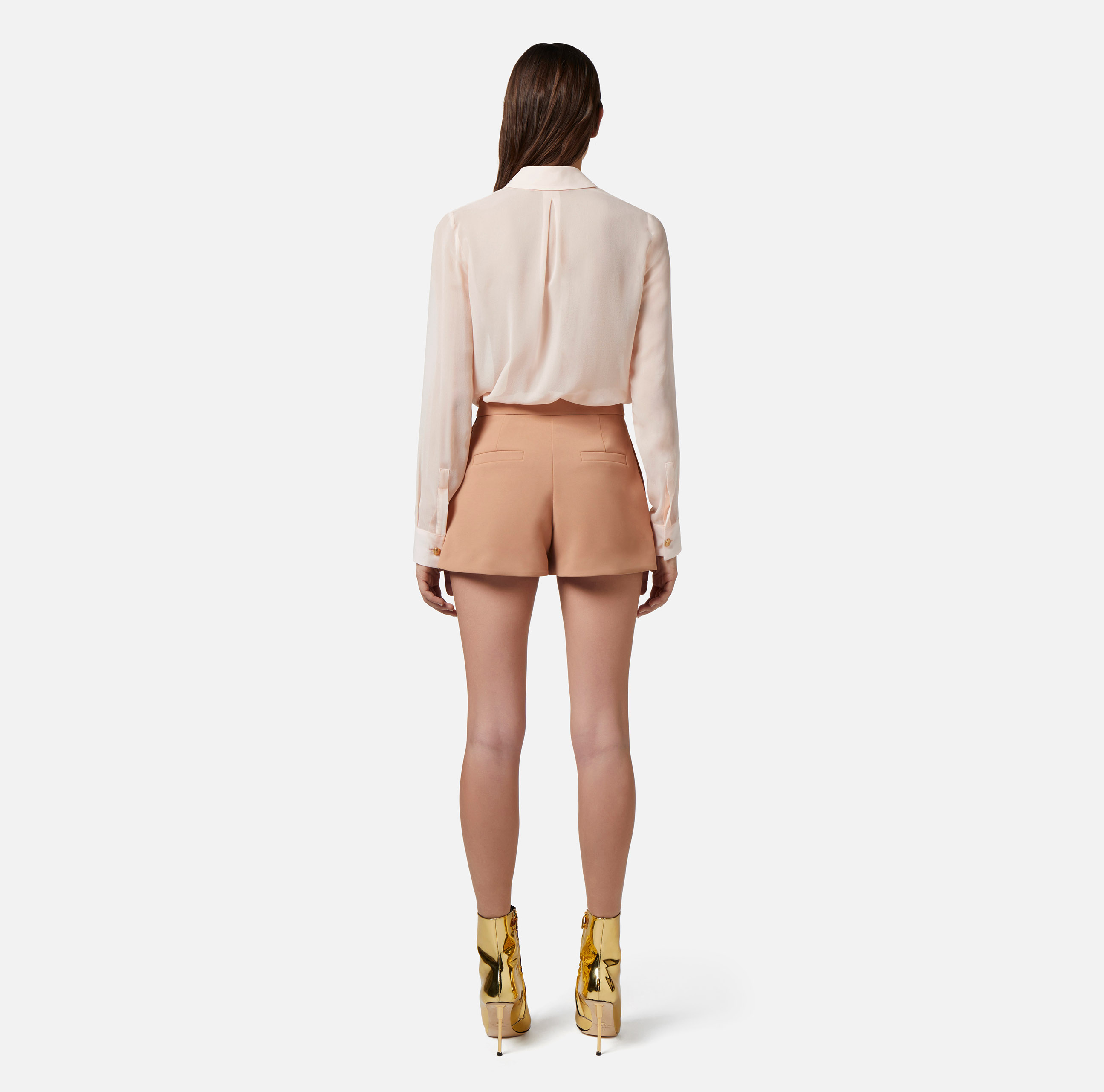 Shorts aus Crêpe mit Bundfalten - Elisabetta Franchi